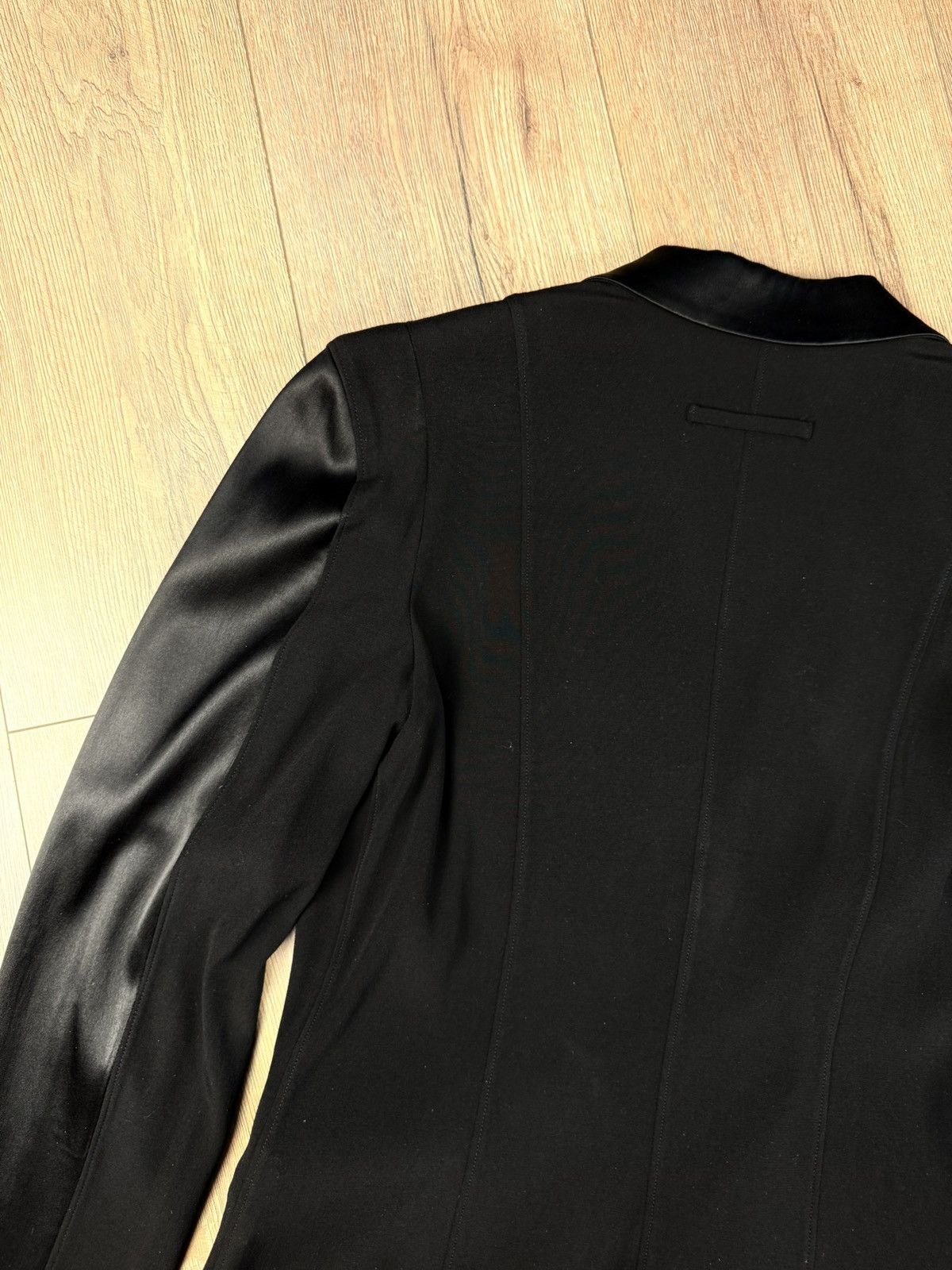 Jean Paul Gaultier Jean Paul Gaultier Black Satin Lapel Blazer IT 44 Size M / US 6-8 / IT 42-44 - 12 Thumbnail