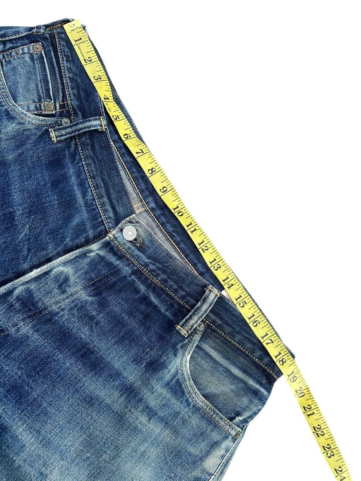 Kapital Thrashed Vintage Evisu Selvedge No1 Special Denim Jeans Size US 37 - 19 Thumbnail