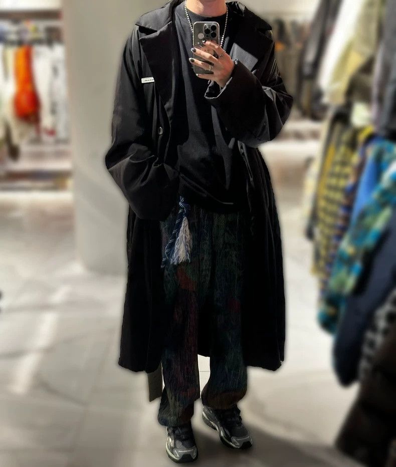Song For The Mute Song For The Mute Black cotton coat Size L / US 10 / IT 46 - 9 Thumbnail