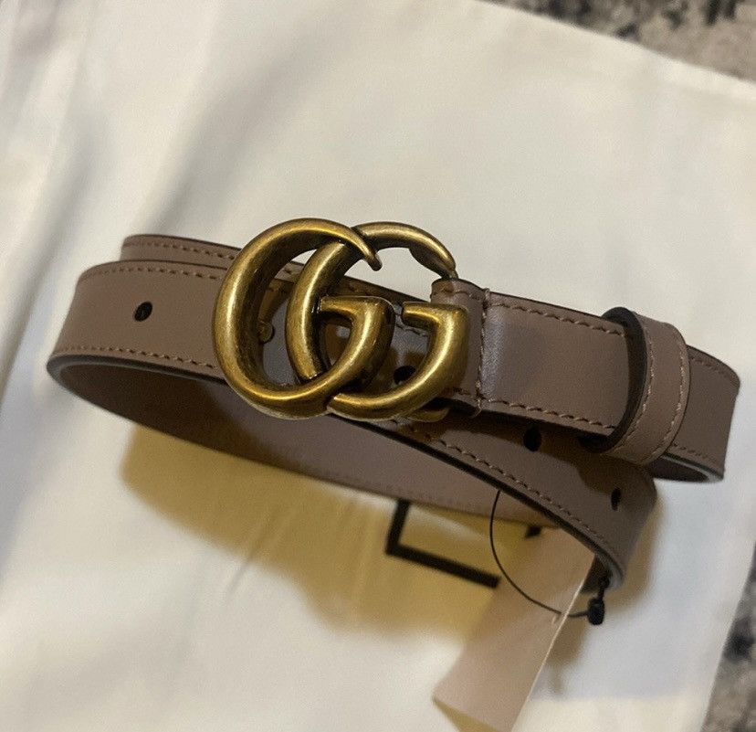 Gucci Gucci Rosso Ancora Thin Belt With Half Buckle | Grailed