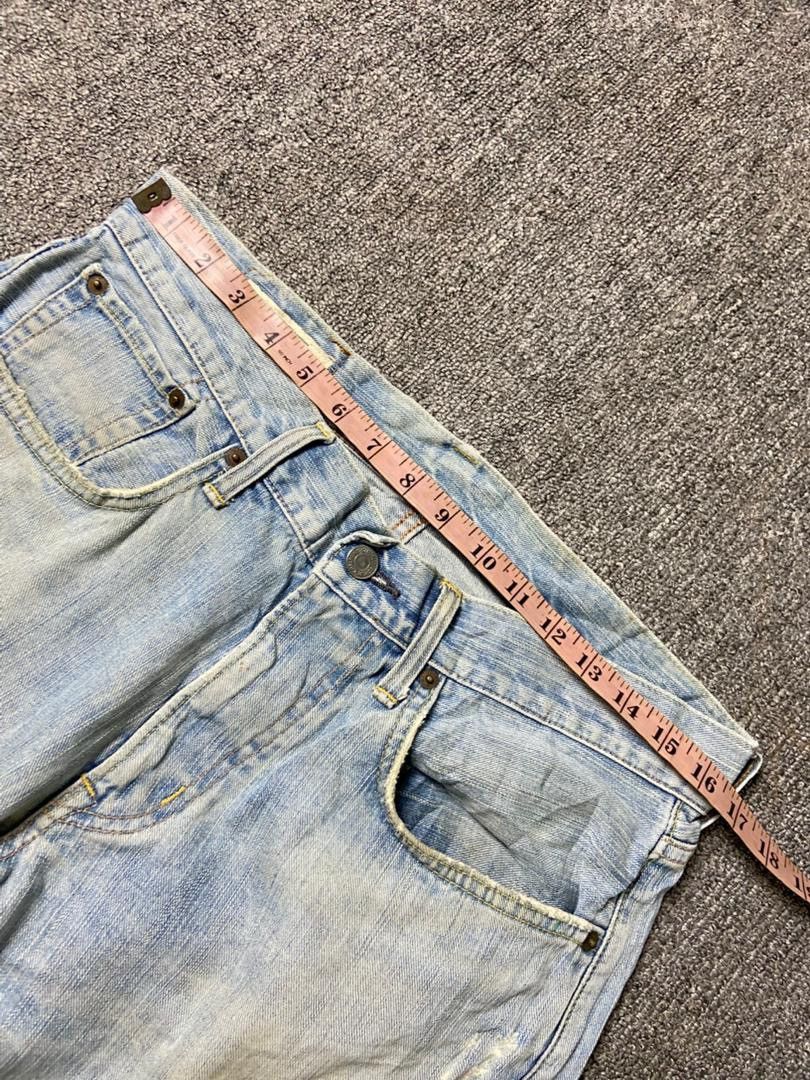 Edwin Vintage Edwin 503 Distressed Ripped Short Jeans (181) Size US 33 - 5 Thumbnail