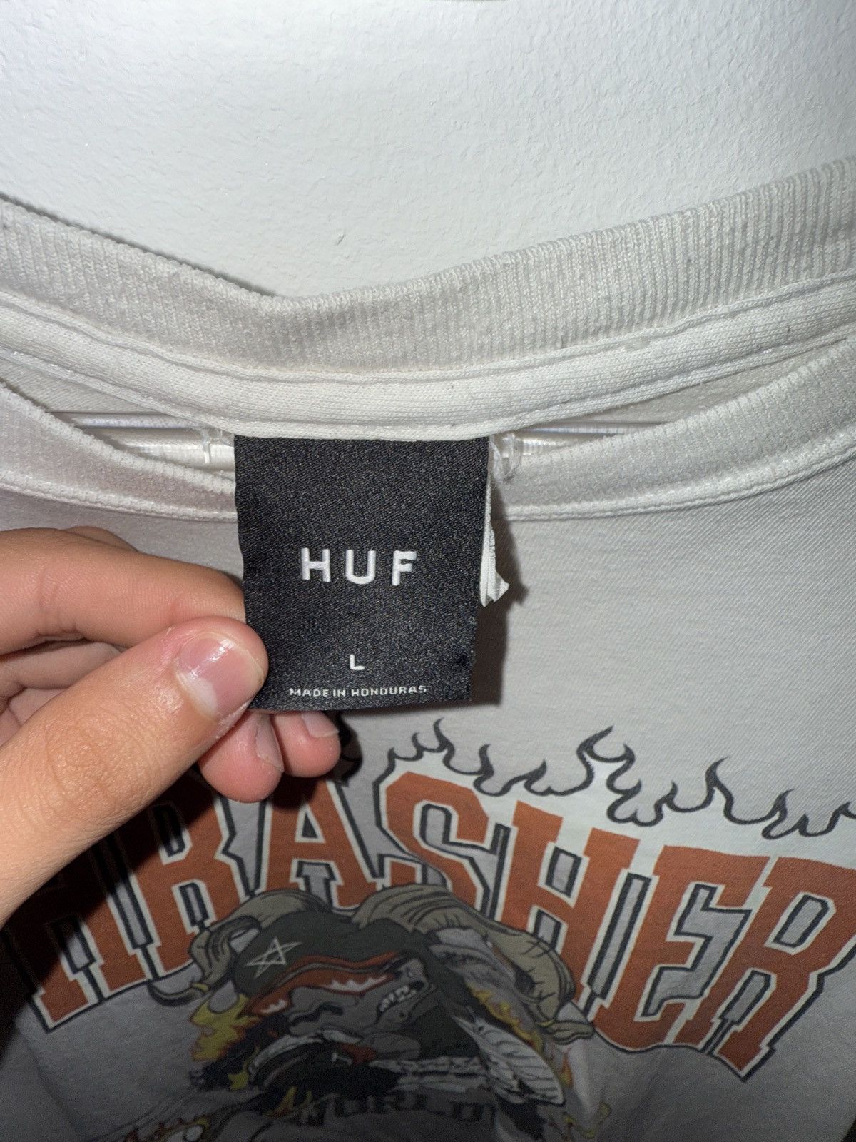 Huf × Thrasher HUF x TRASHER T-Shirt Size US L / EU 52-54 / 3 - 3 Thumbnail