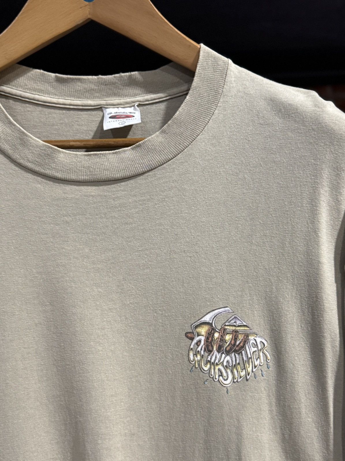 Quiksilver × Vintage Vintage 90s Quiksilver Dragon Flame 25 Years Or Real Surfing Size US L / EU 52-54 / 3 - 11 Thumbnail