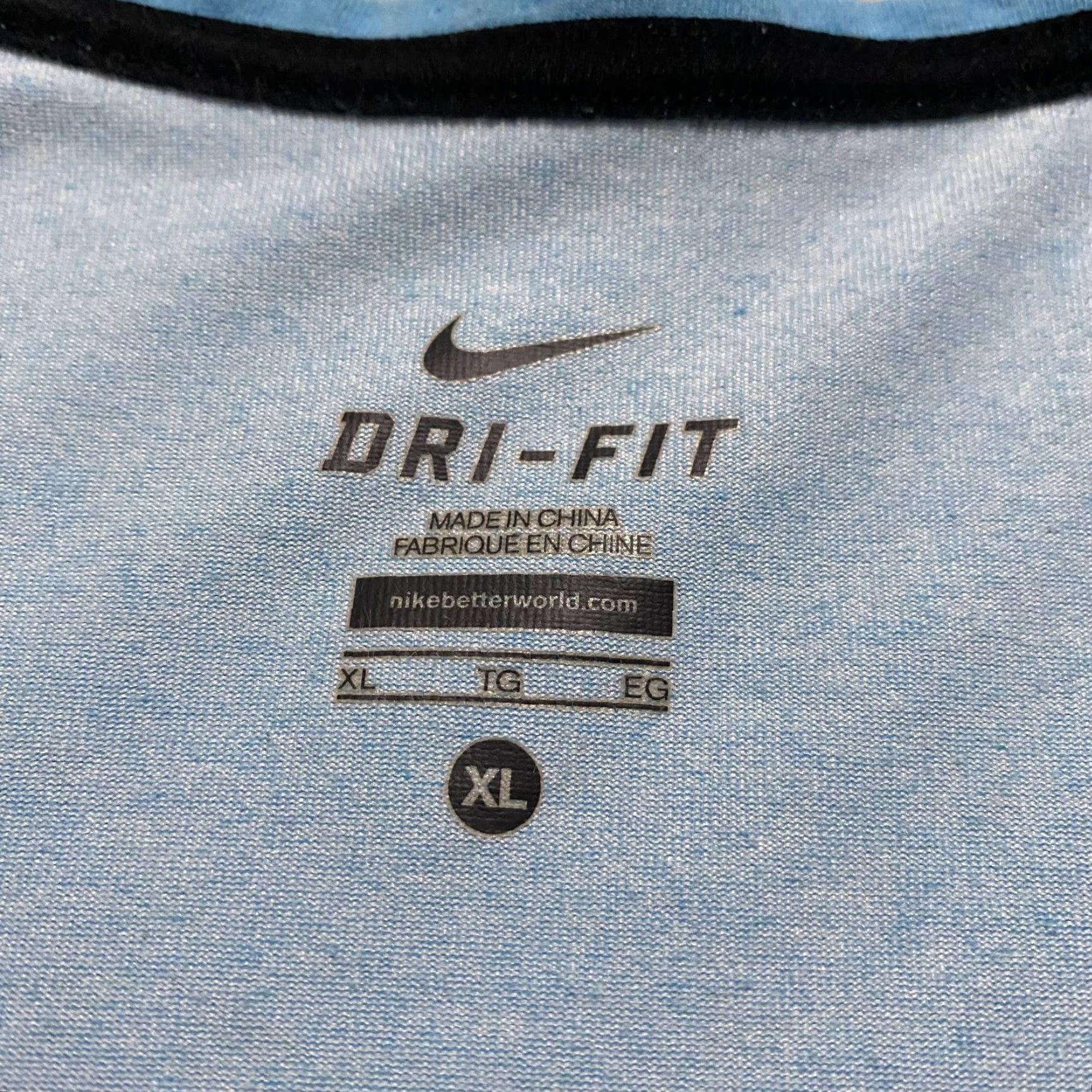 Nike Nike Dri-Fit Sweatshirt Womens XL Blue Light Weight Long Sleeve Round Neck Raglan Shirt Size XL / US 12-14 / IT 48-50 - 4 Thumbnail