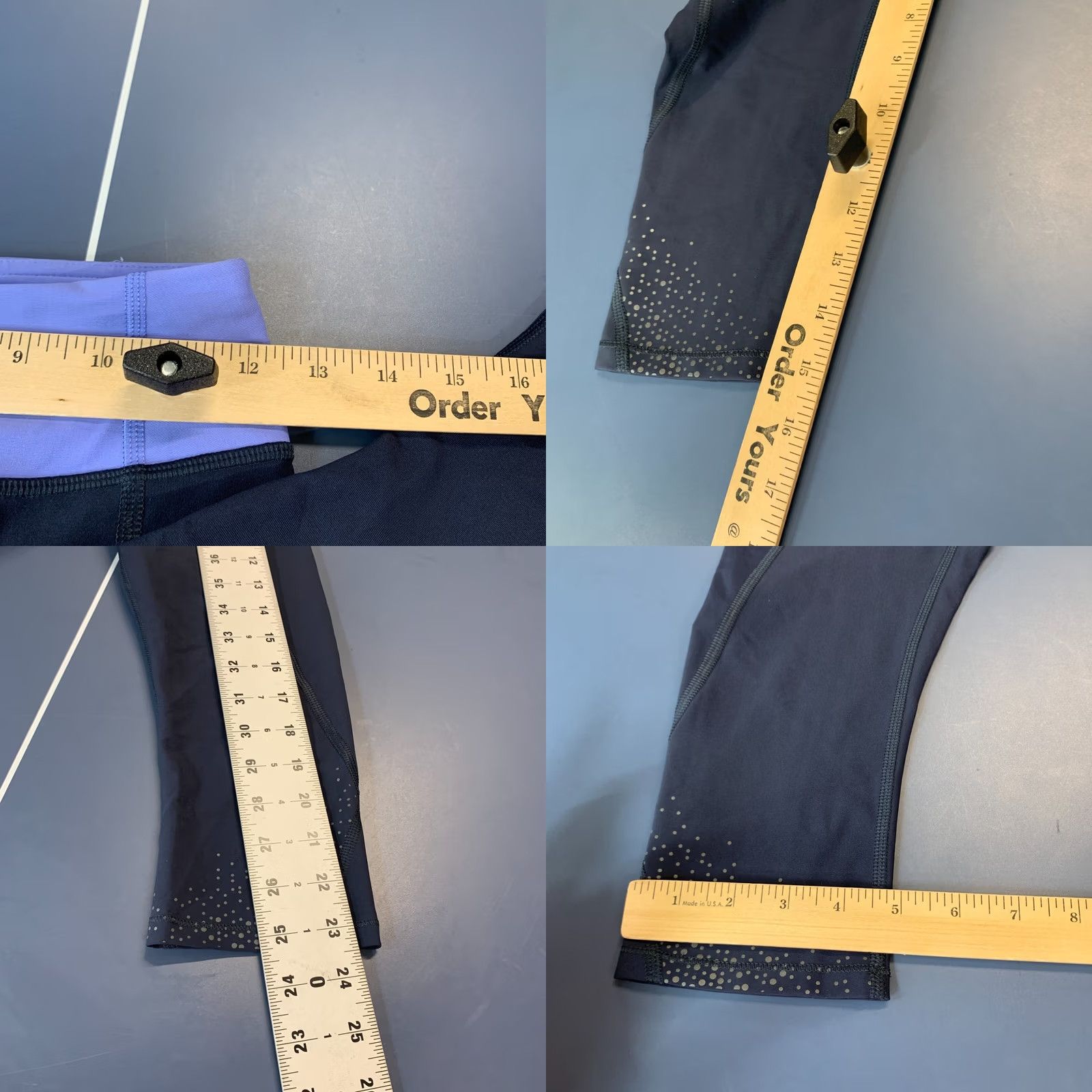 Lululemon Lululemon Leggings Womens Size 4 Fits 25X15 Blue Active Yoga Crop Zip Pockets Size 27" / US 4 / IT 40 - 9 Thumbnail