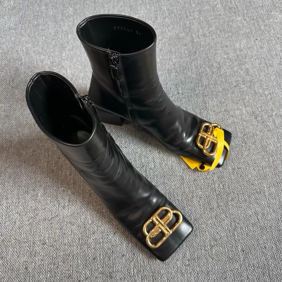 Balenciaga Vintage Balenciaga Ceinture Black Leather biker boots