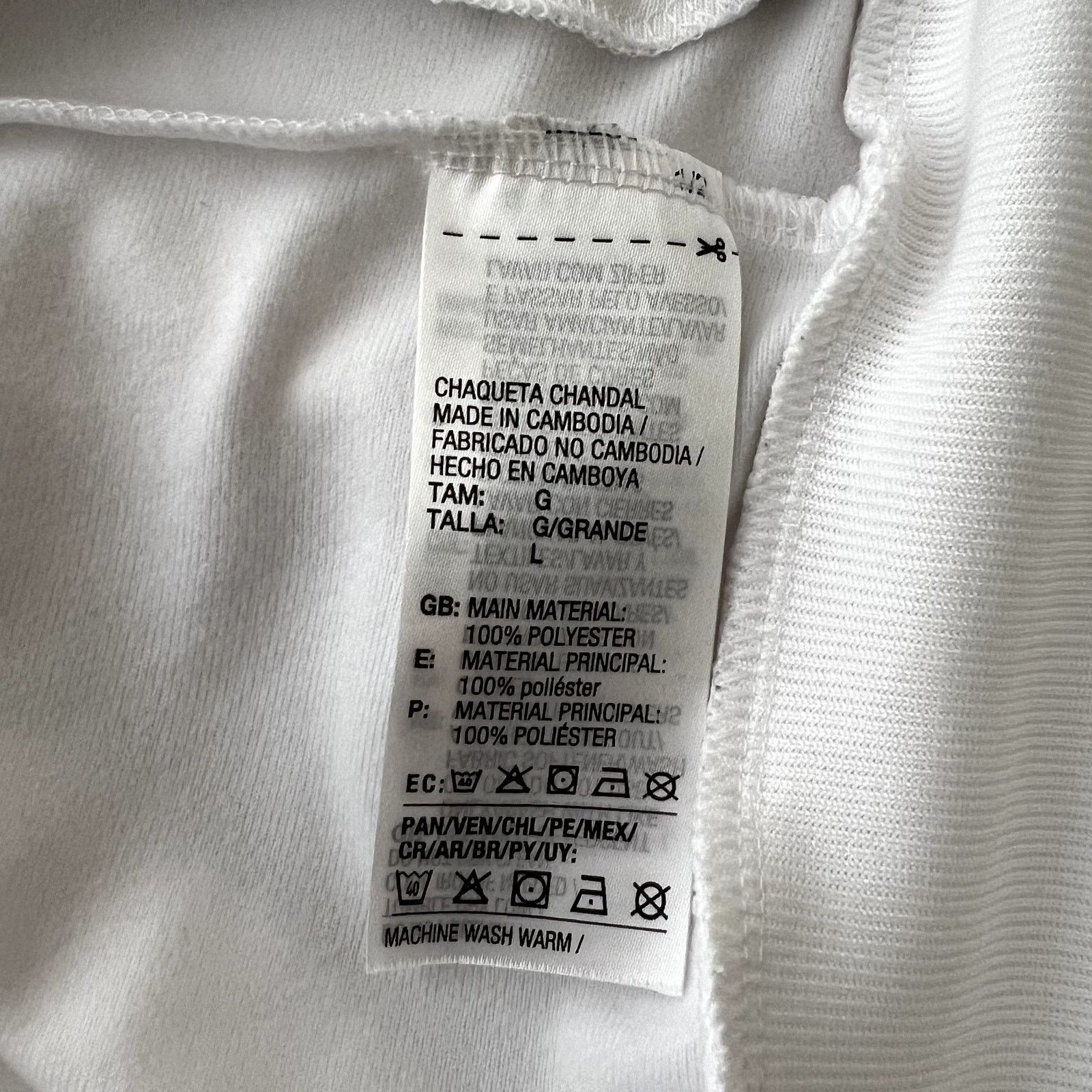 Adidas Adidas Peru White Soccer Logo 2019 Jacket Size US L / EU 52-54 / 3 - 5 Thumbnail