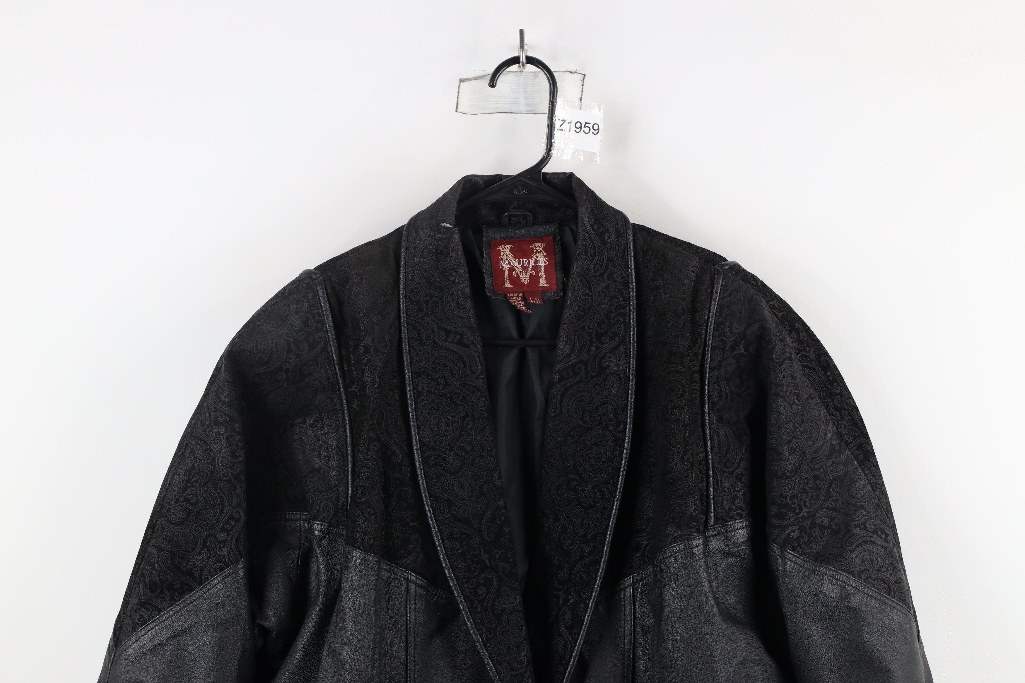 Vintage Vintage 90s Streetwear Goth Leather Full Length Jacket Size L / US 10 / IT 46 - 2 Thumbnail