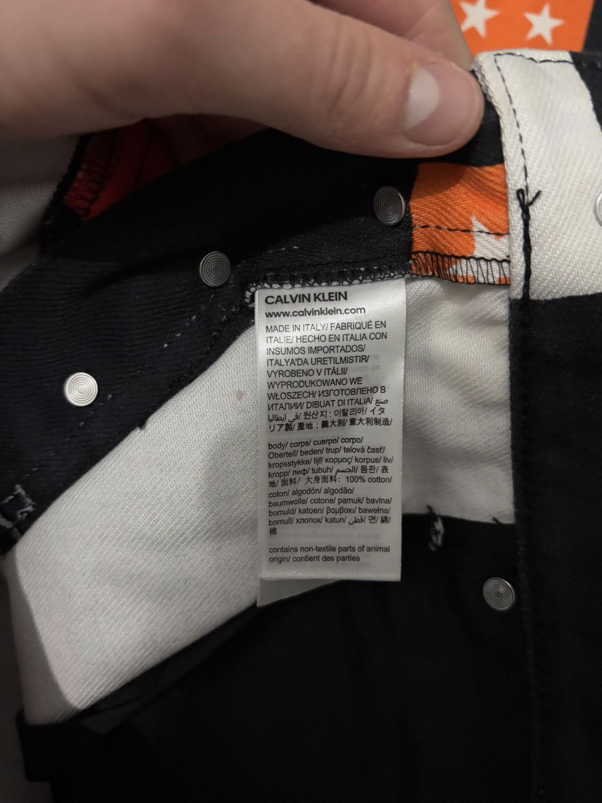 Calvin Klein 205W39NYC Calvin Klein 205W39NYC ALLOVER PRINTED STRAIGHT JEANS BLACK Size US 32 / EU 48 - 8 Thumbnail