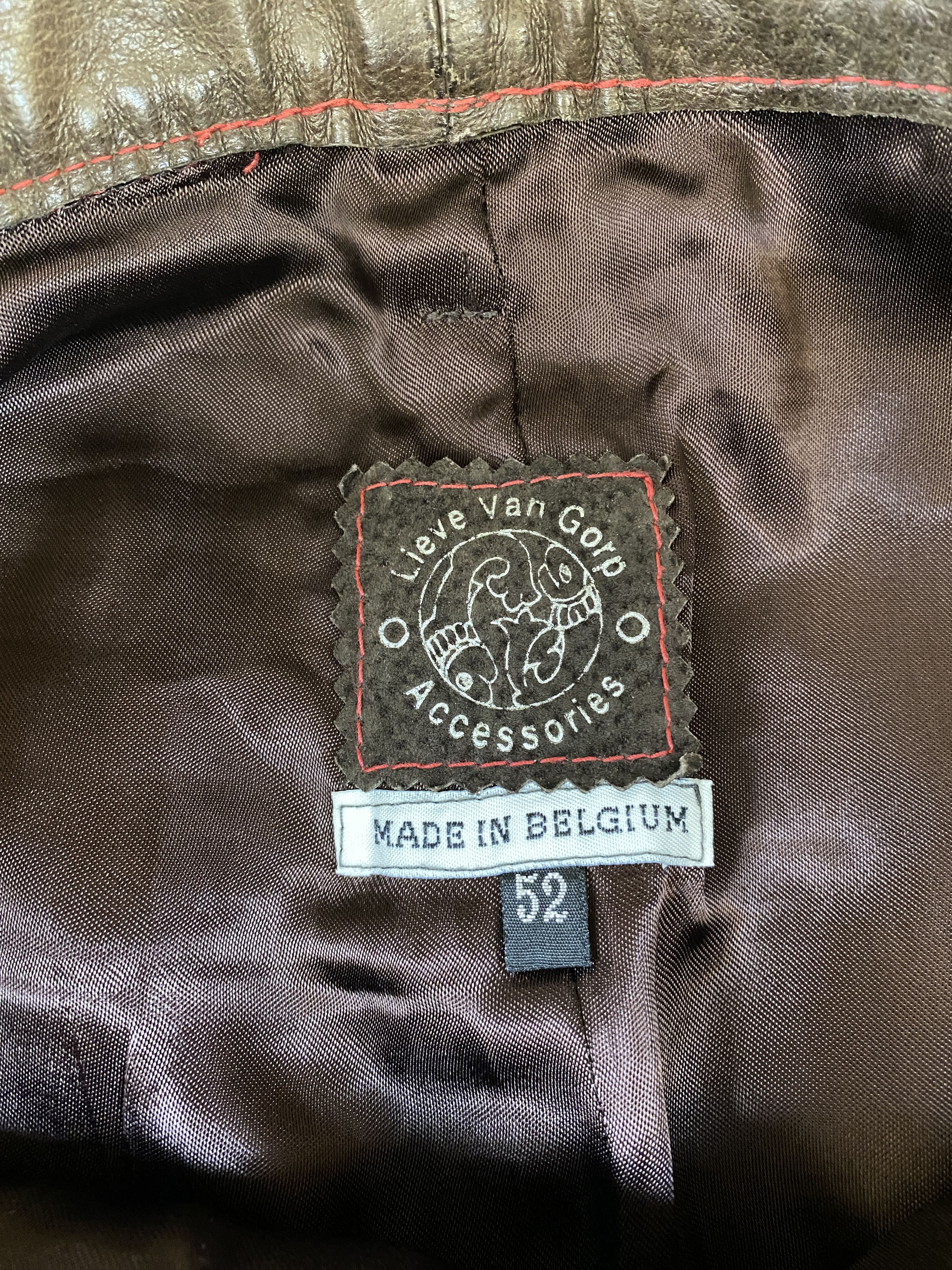 Lieve Van Gorp LIEVE VAN GORP LEATHER WHIPSTITCH PANT FULLY LINED Size US 36 / EU 52 - 6 Thumbnail