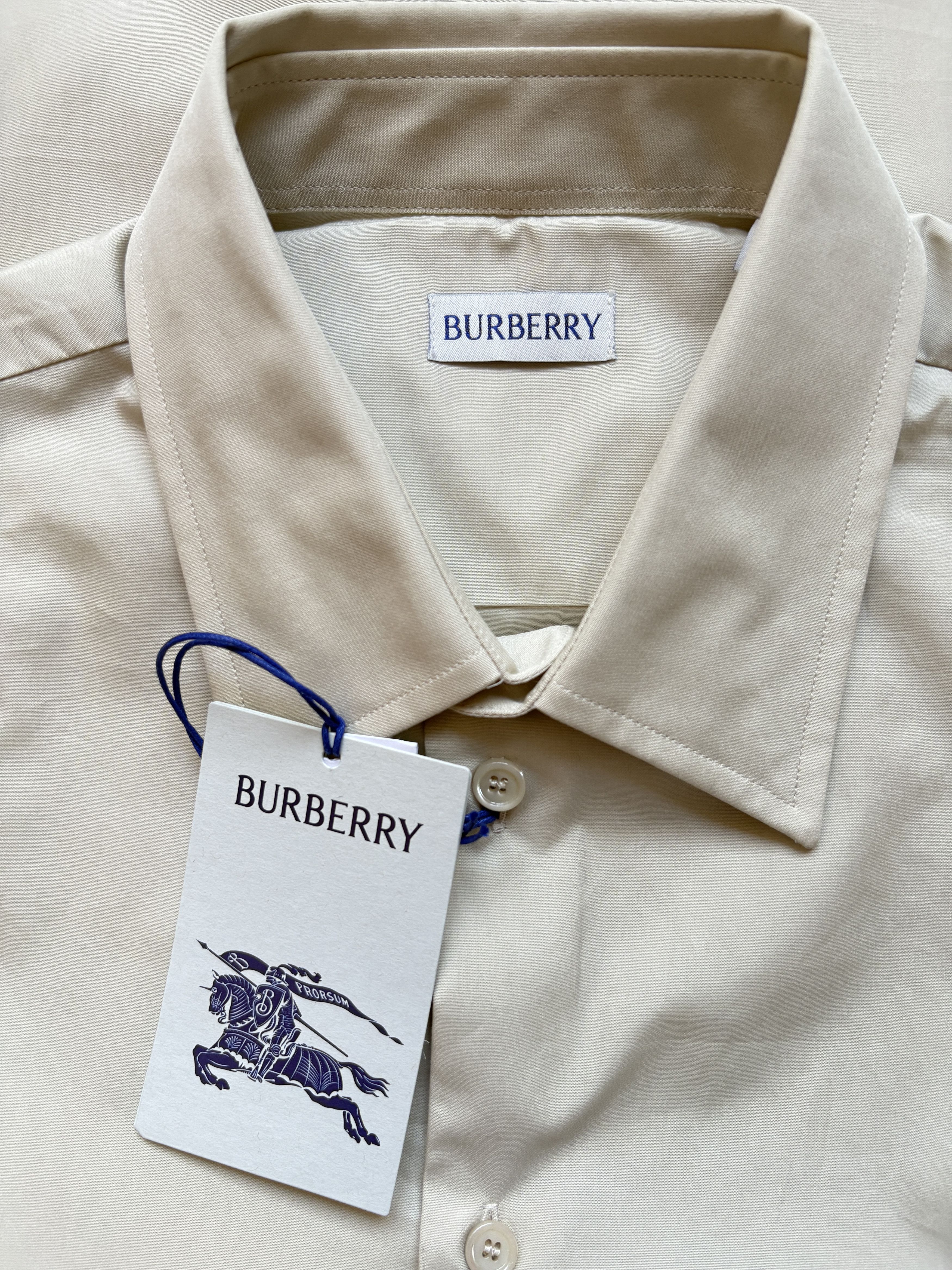 Burberry ⚡️QUICK SALE⚡️Burberry by Daniel Lee Beige Button Up Shirt Size US M / EU 48-50 / 2 - 3 Thumbnail