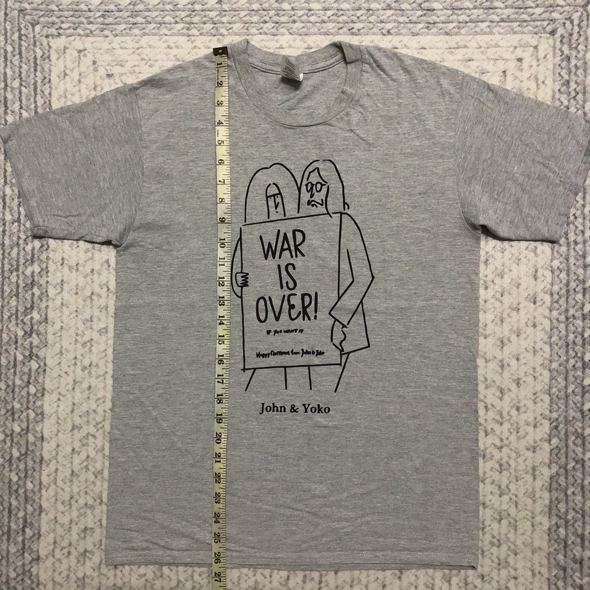 Band Tees × Vintage Rare Y2K John Lennon & Yoko Ono ‘War is Over’ Tees Size US XS / EU 42 / 0 - 10 Thumbnail