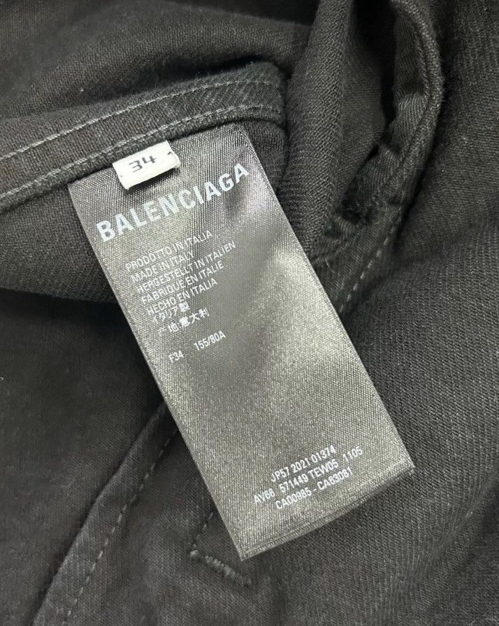 Balenciaga Balenciaga black big logo denim jacket2412-Nextarrow Size US S / EU 44-46 / 1 - 5 Thumbnail