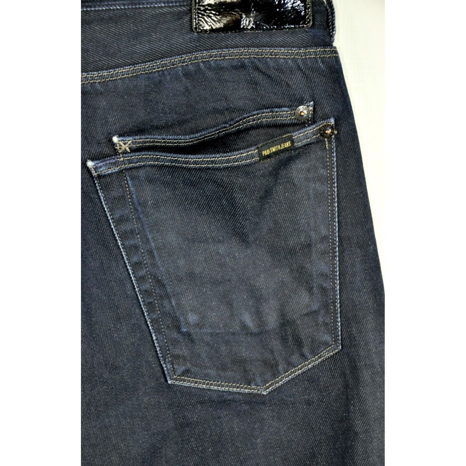 Paul Smith Paul Smith Jeans Button Fly Men Straight Jeans 32R Blue 5-Pocket Denim Cotton Regular Size 32 Mens Straight Leg Jeans Size US 32 / EU 48 - 5 Thumbnail
