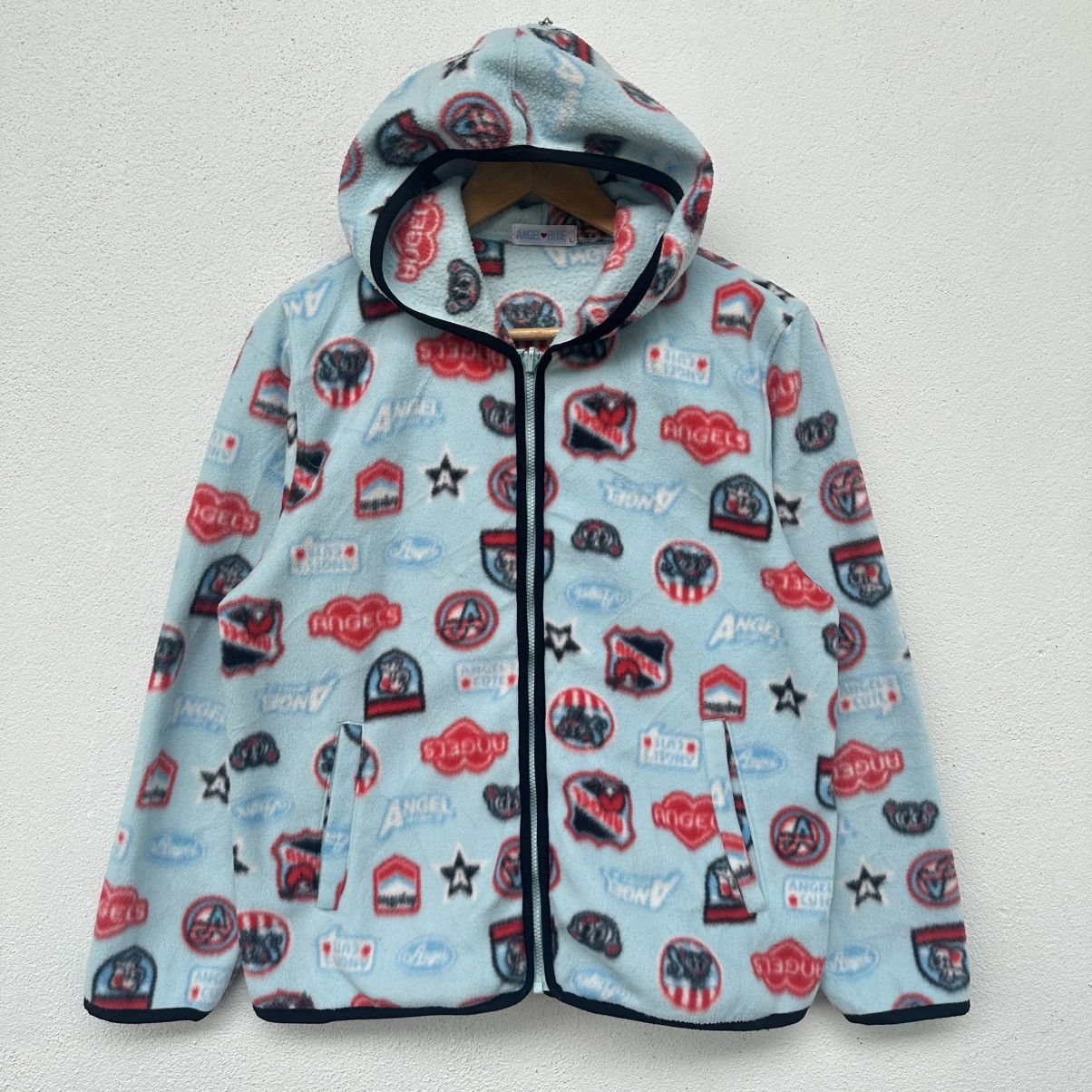 Angle Blue Japan Tripping Print Zipper Hoodie