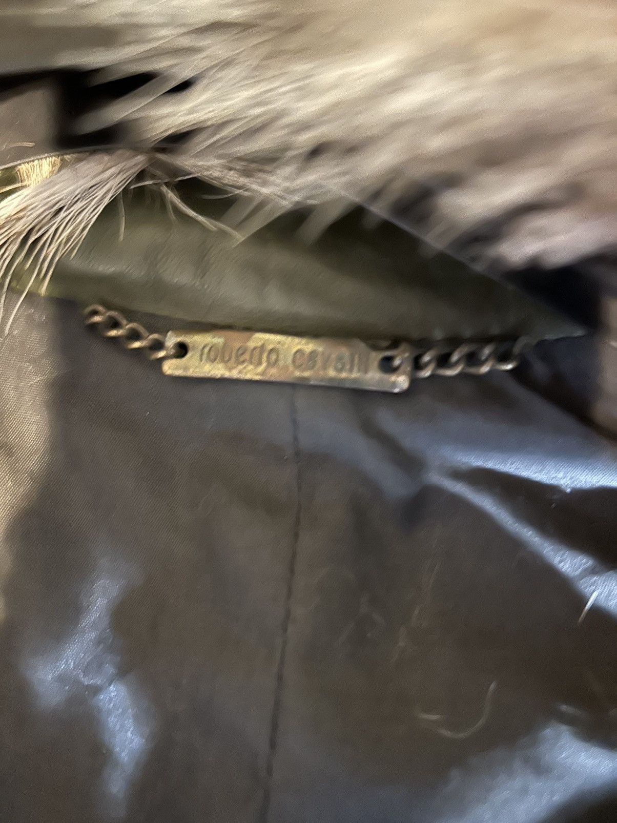 Roberto Cavalli × Vintage ONE OF A KIND RUNWAY 2005 Leather Coyote Fur jacket Size US S / EU 44-46 / 1 - 21 Thumbnail