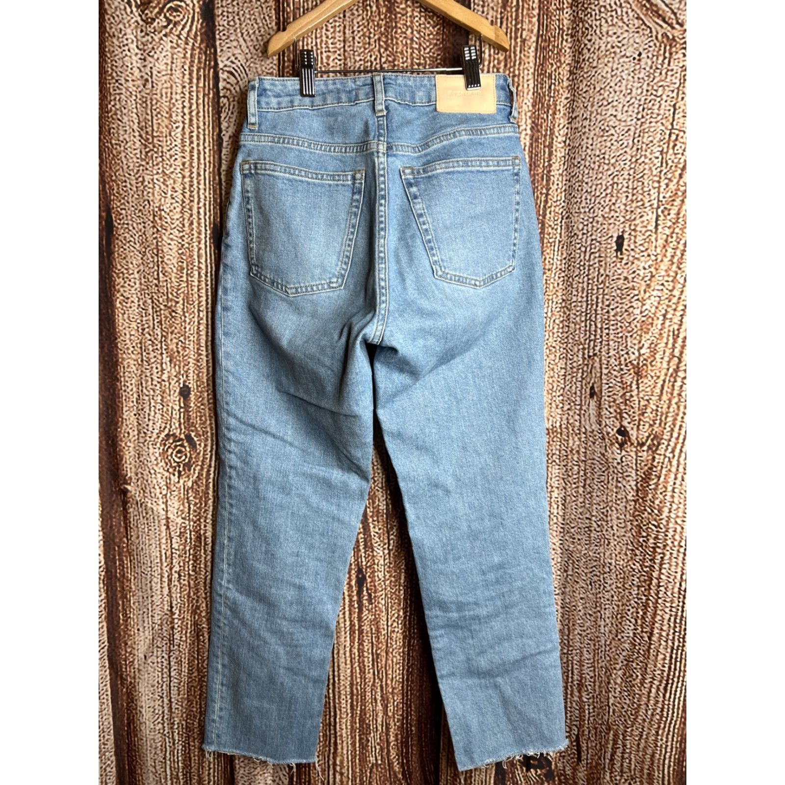 Everlane VINTAGE Womens EVERLANE The Curvy Cheeky Denim Jeans 24 Crop Light Wash Lot of 2 Size 42" / US 20 - 6 Thumbnail