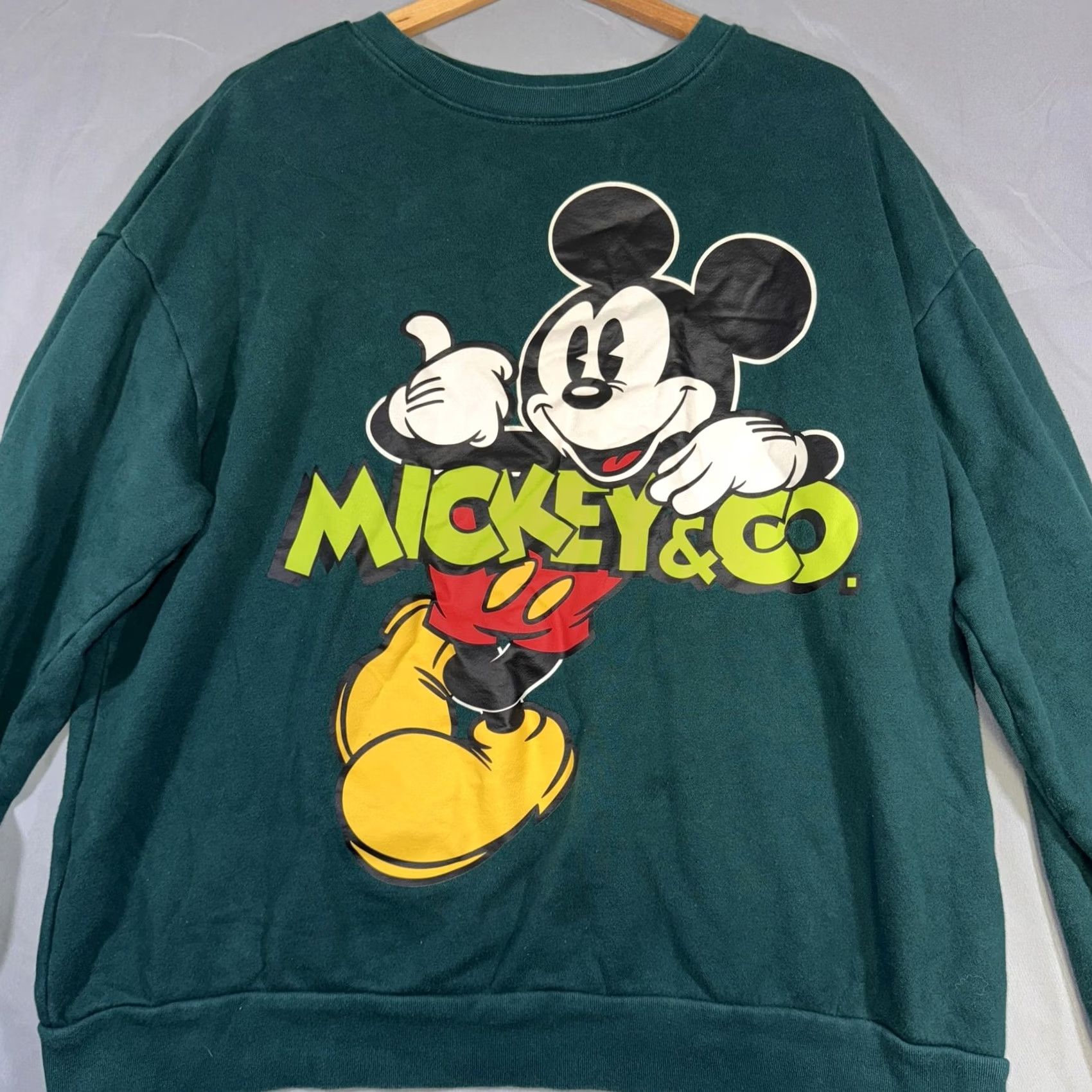 Disney Disney Mickey & Co Sweatshirt Mens 2XL Green Graphic Pullover Crewneck Size US XXL / EU 58 / 5 - 3 Thumbnail