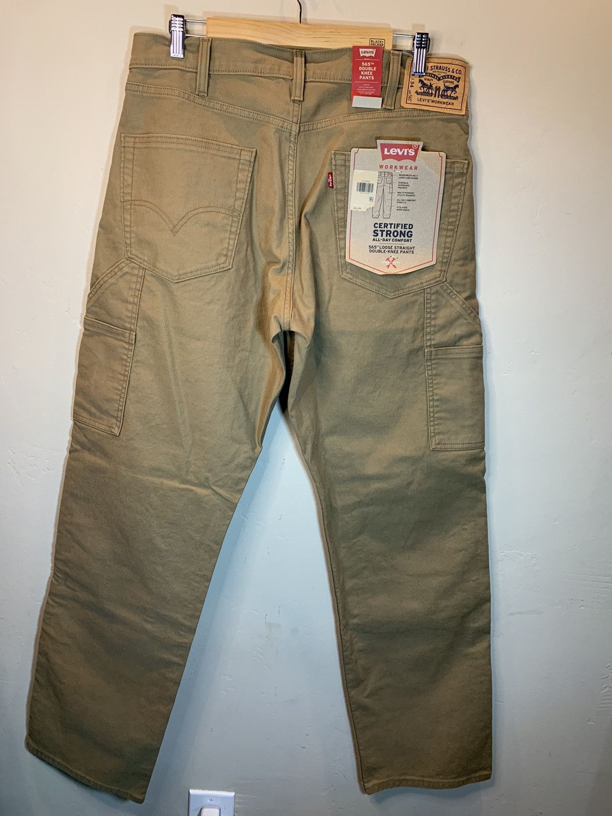 Levi's *RARE* New Levi’s Double Knee WorkWear 565 Pants Jeans - 34 Size US 34 / EU 50 - 2 Thumbnail