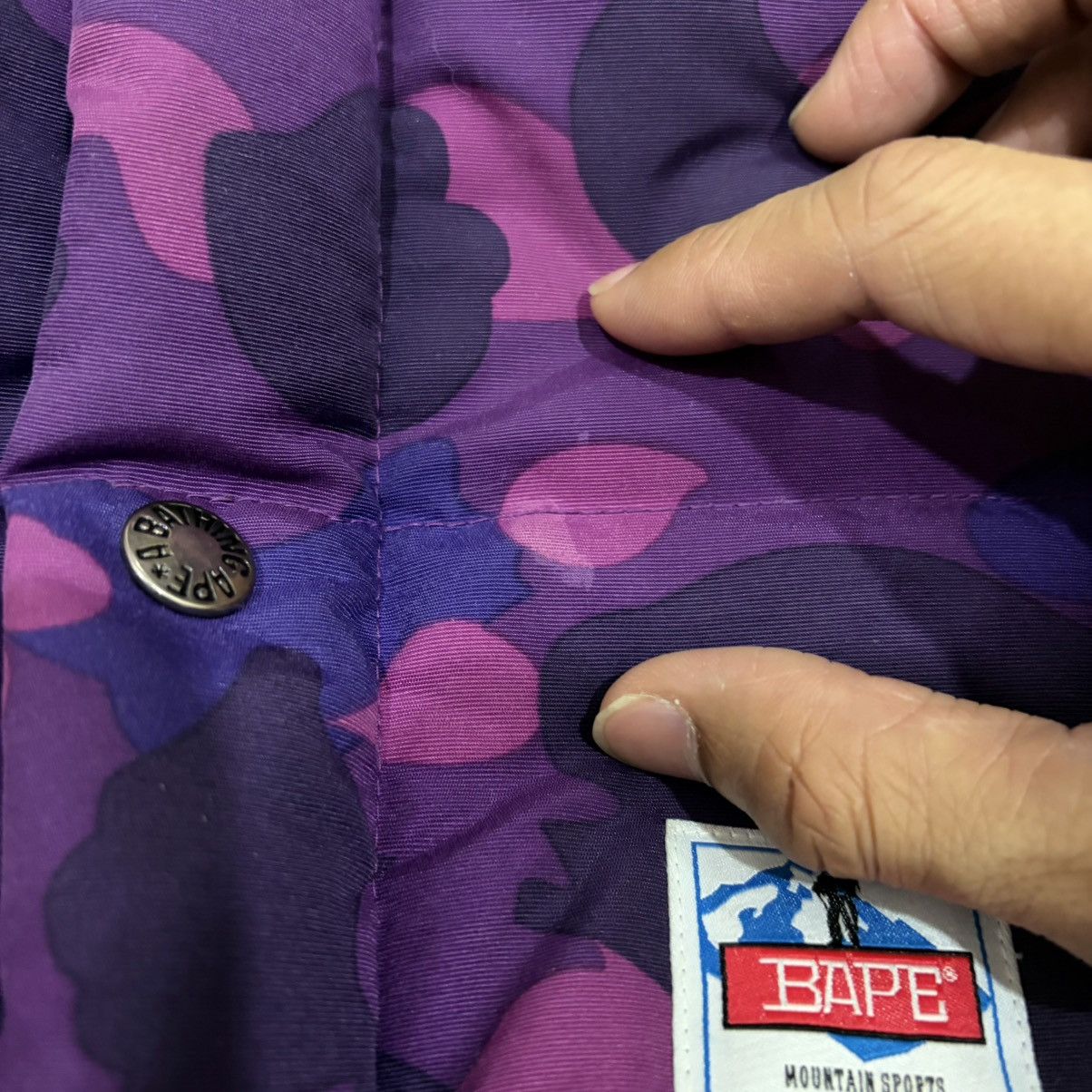 Bape Bape 1st.camo Jacket down puffer"mountain sports" Size US L / EU 52-54 / 3 - 9 Thumbnail