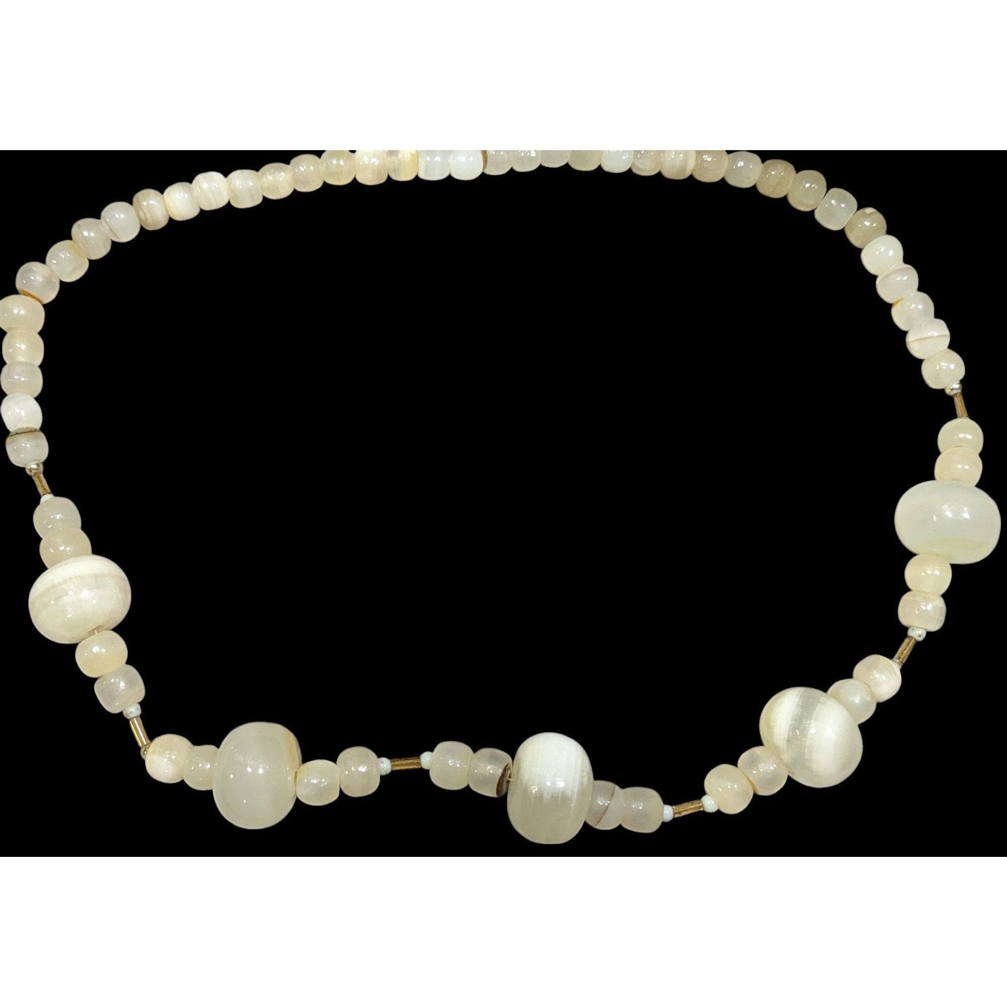 Other Vintage Chunky Mexican Onyx Beaded Necklace Size ONE SIZE - 2 Thumbnail