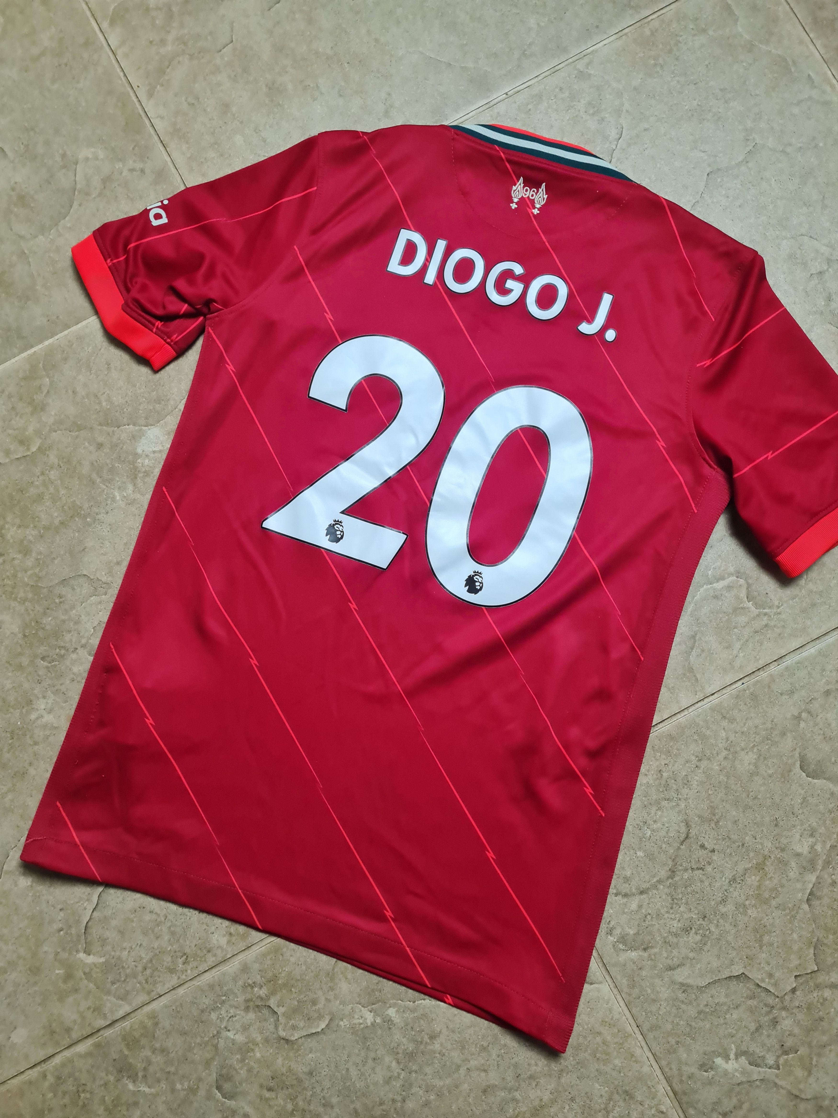 Nike Soccer Shirt #20 Diogo Jota Liverpool FC Nike 082568-888 Size US XXS / EU 40 - 15 Thumbnail