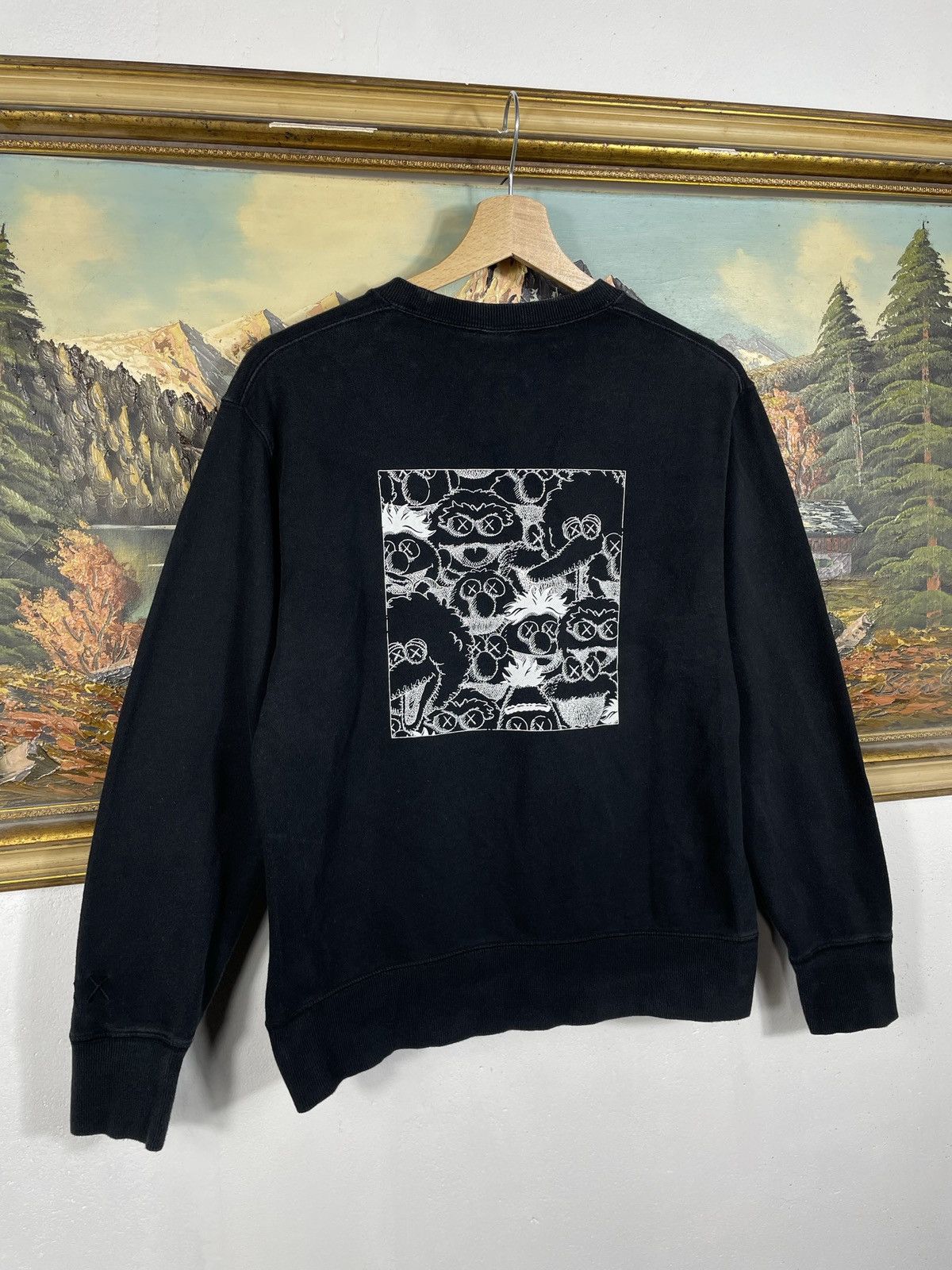 Japanese Brand × Kaws × Uniqlo Kaws x Uniqlo Sesame Street Hoodie Japanese Baggy Loose Size US S / EU 44-46 / 1 - 6 Thumbnail