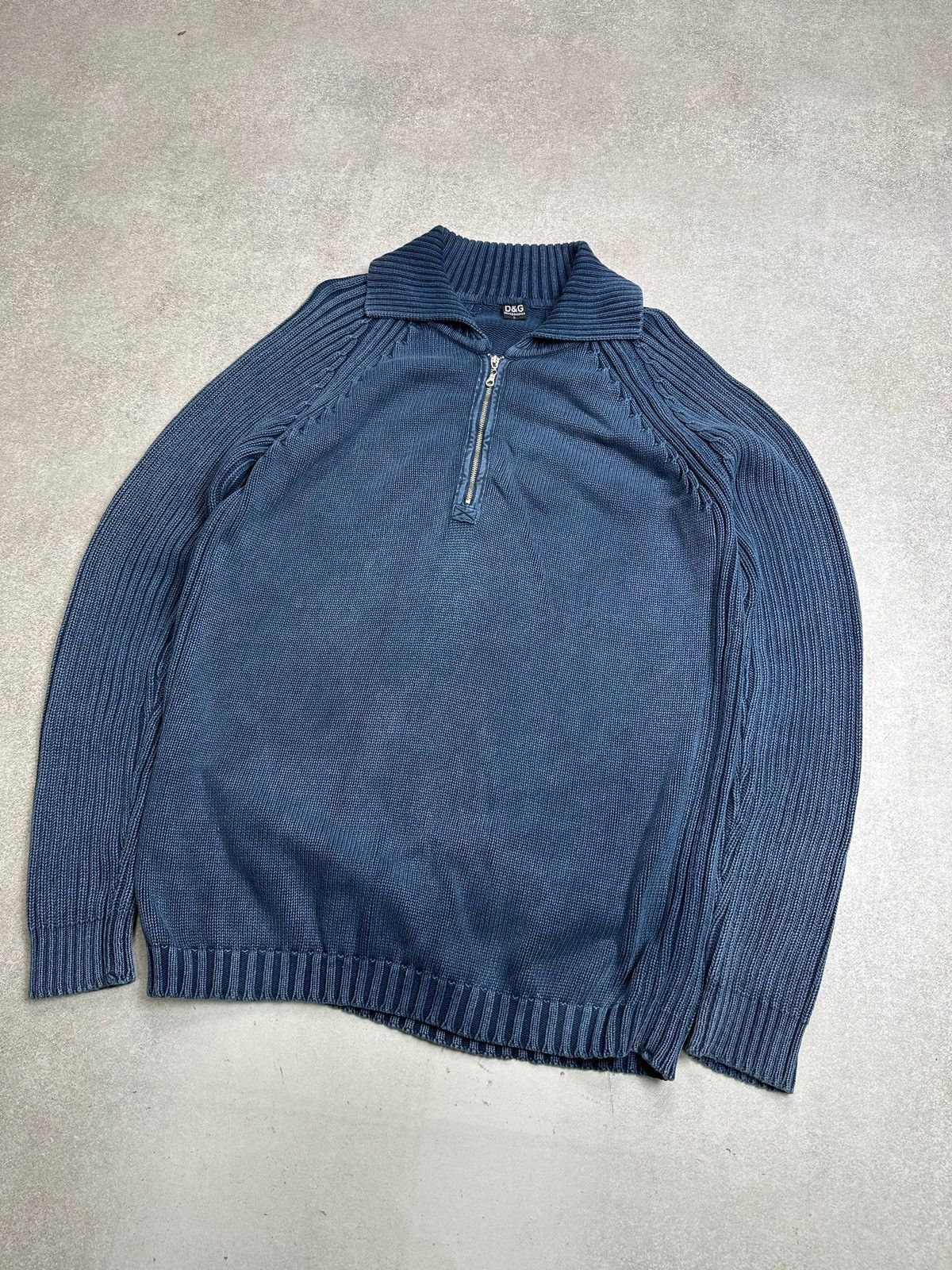 Vintage Vintage DG Dolce Gabbana Quarter Zip Mens Sweater Rare L Size US L / EU 52-54 / 3 - 2 Thumbnail