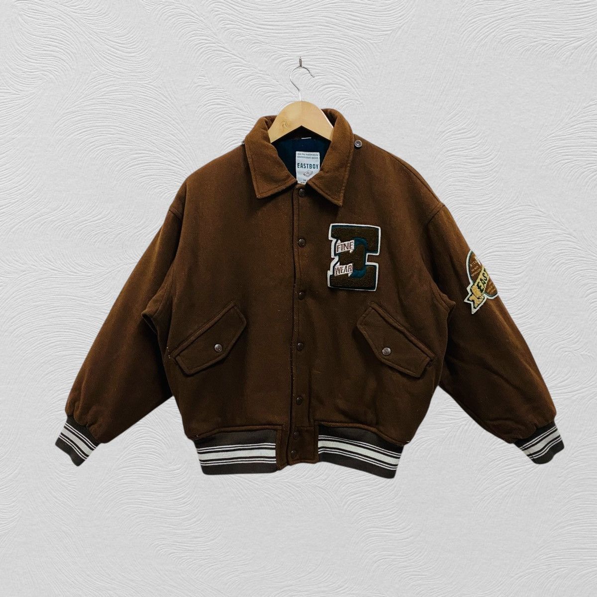 Japanese Brand Vintage east boy varsity jacket big logo Size US L / EU 52-54 / 3 - 1 Thumbnail