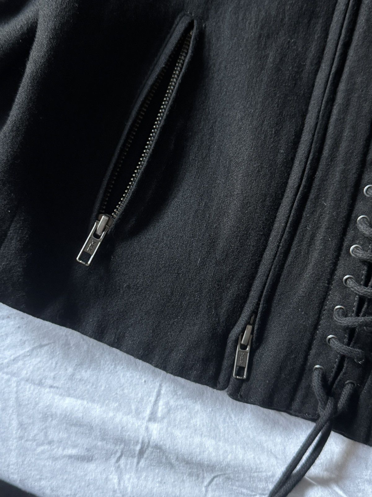 Ann Demeulemeester FW 2011 Ann Demeulemeester Lace Corset Double Zip Jacket Size M / US 6-8 / IT 42-44 - 7 Thumbnail