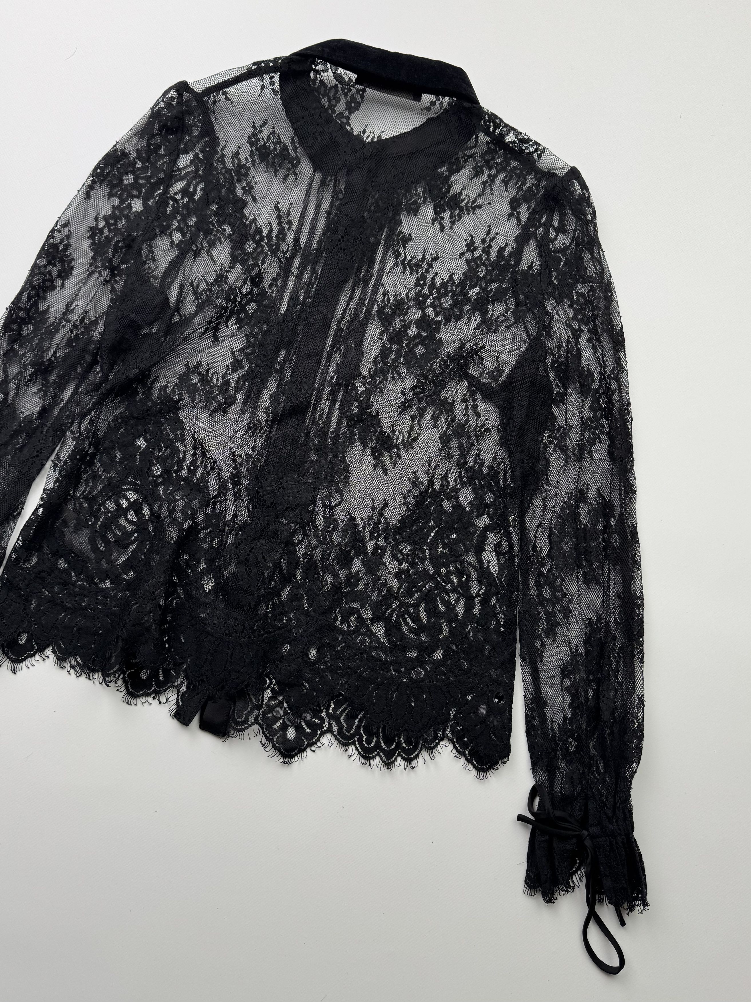 Vintage Vintage Mesh Blouse B186(V429)E2 Size M / US 6-8 / IT 42-44 - 8 Thumbnail