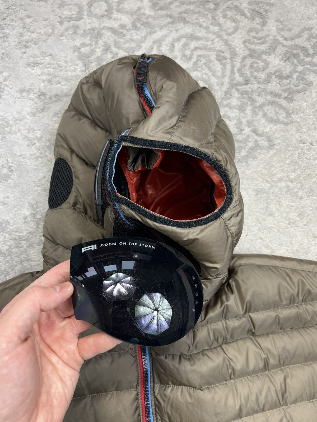 Other Ai Riders On The Storm Puffer Down Jacket with Google Size US XL / EU 56 / 4 - 5 Thumbnail