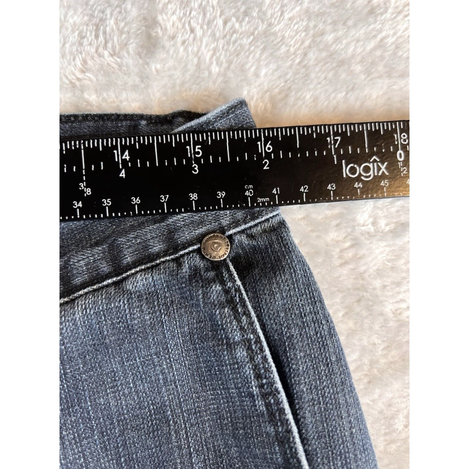 Denime Postage Jeans Mens 32 Blue Straight Dark Wash Denim Boho Jeans Regular 5-Pocket Design Size US 32 / EU 48 - 3 Thumbnail