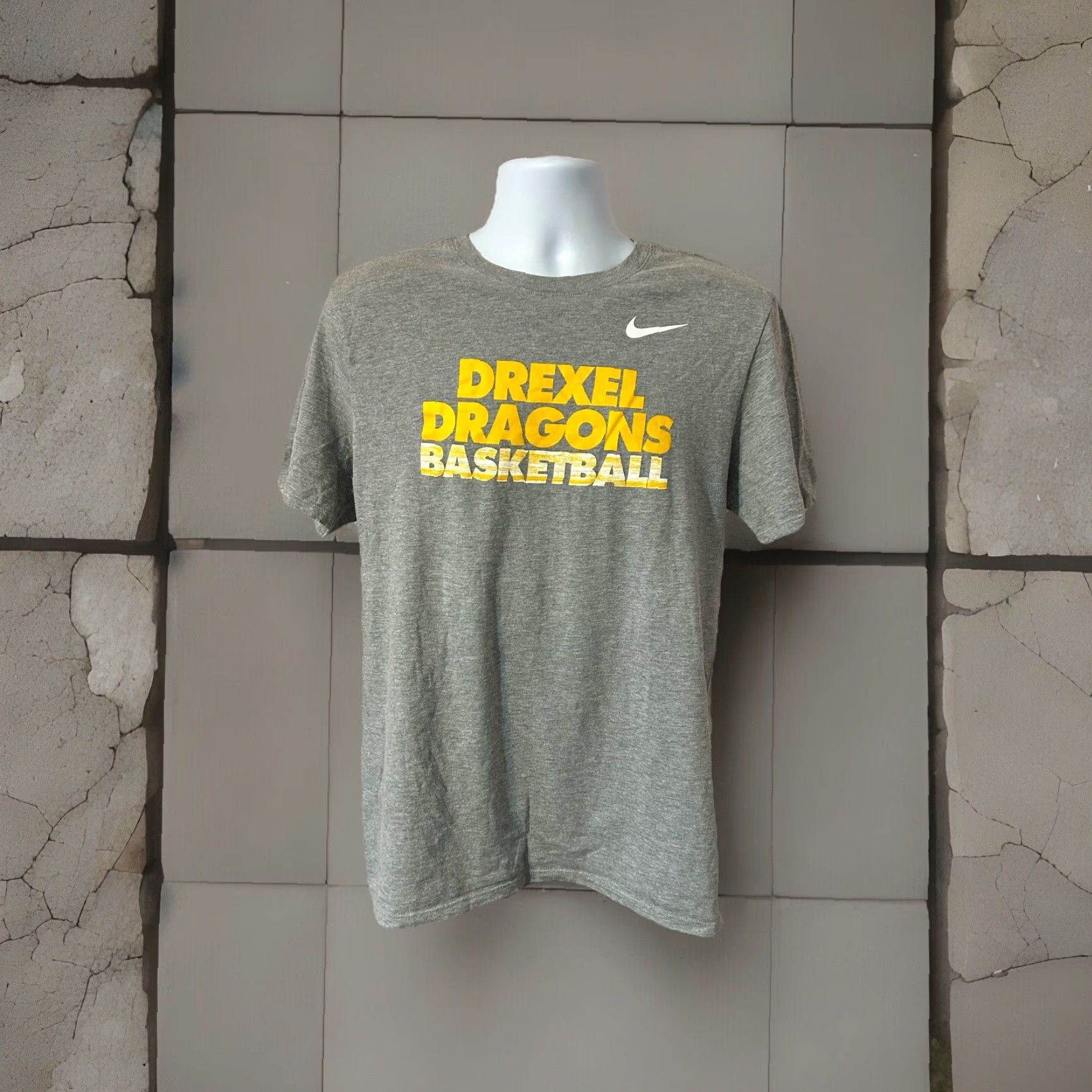 Nike Nike Just Do It Shirt Men Large Gray Drexel Dragons Basketball Logo Athletic Tee Size US L / EU 52-54 / 3 - 5 Thumbnail