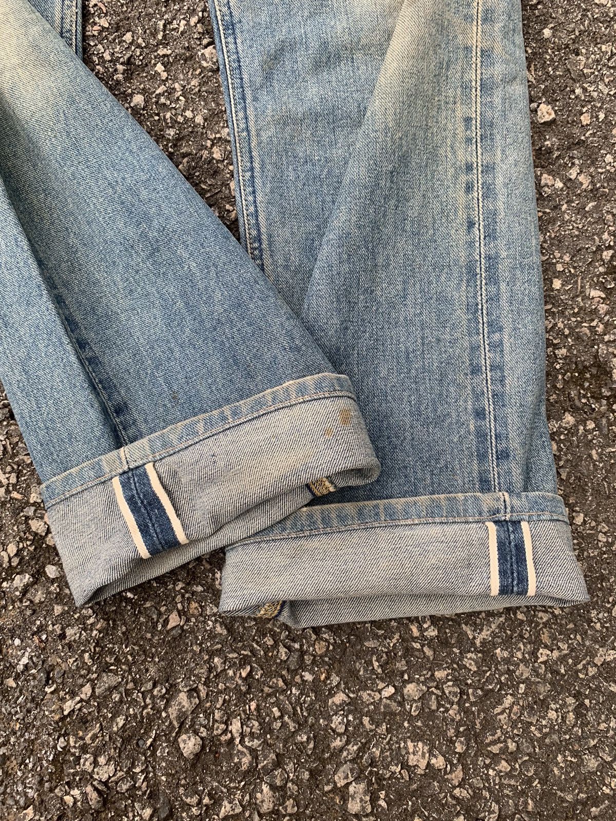 Jean × Lee × Vintage Vintage Lee Raiders Selvedge Distressed Denim Size US 29 - 7 Thumbnail