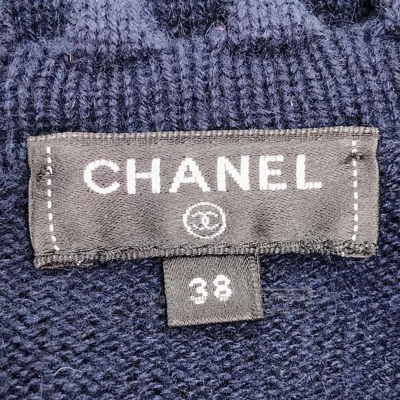 Chanel Chanel 18B dark blue knit coat Size XS / US 0-2 / IT 36-38 - 5 Thumbnail