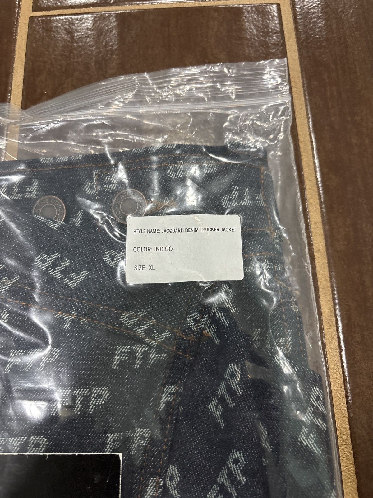 Fuck The Population NEW FTP All Over Jacquard Denim Trucker Jacket Indigo SZ XL Size US XL / EU 56 / 4 - 12 Thumbnail