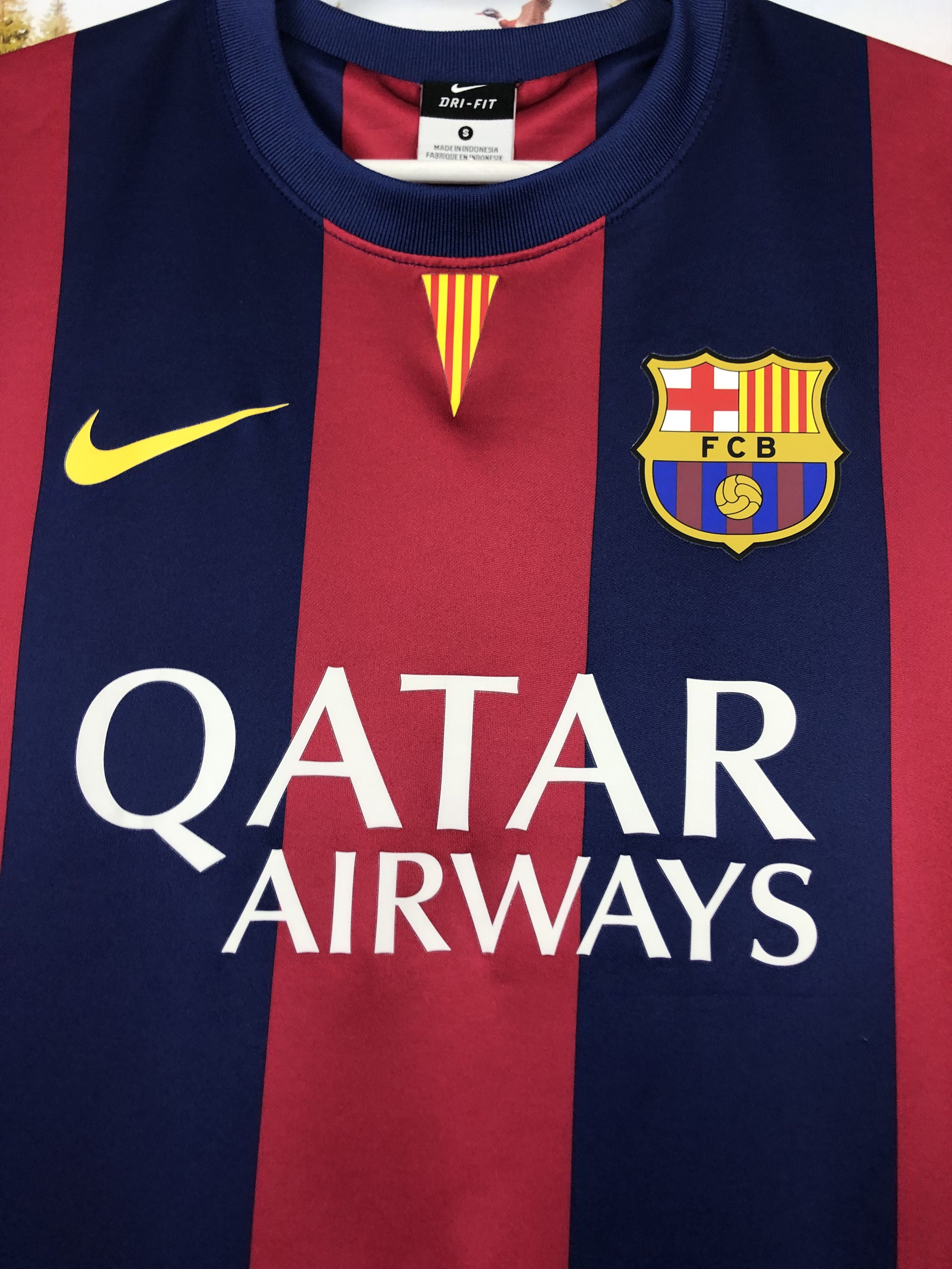 Nike Barcelona football shirt Soccer Nike Maglia Jersey Tee Hype Size US S / EU 44-46 / 1 - 3 Thumbnail
