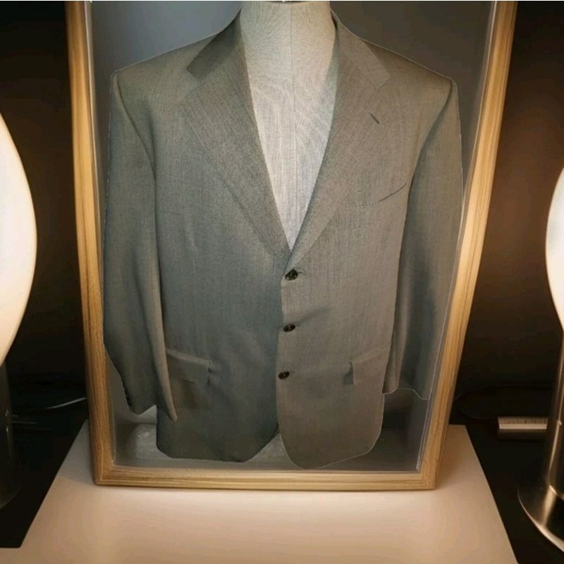 Luciano Barbera Linen-Wool Sport Coat 40R (Eu 50)