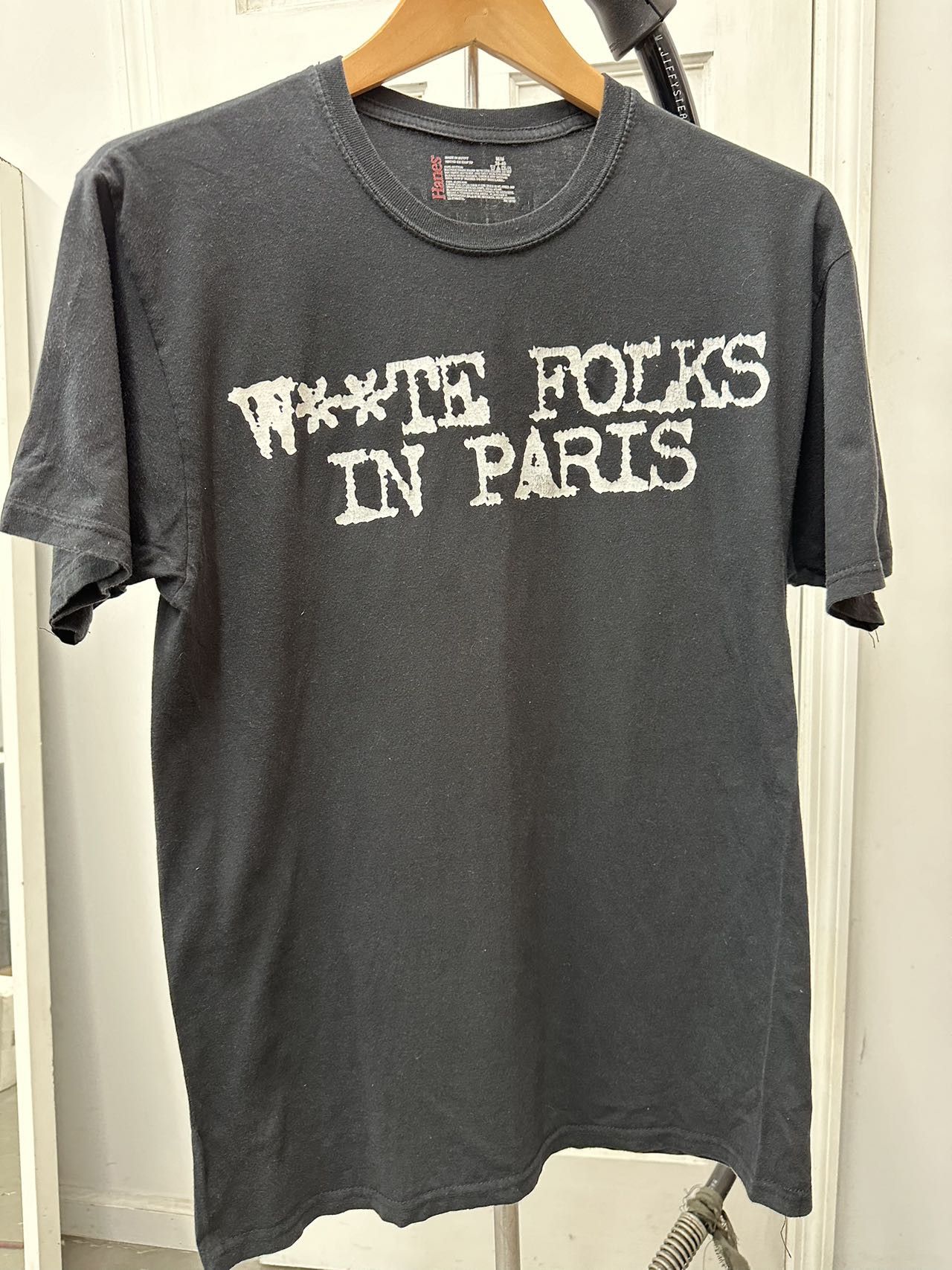 Mark McNairy White Folks in Paris T shirt size Medium Black Size US M / EU 48-50 / 2 - 1 Thumbnail