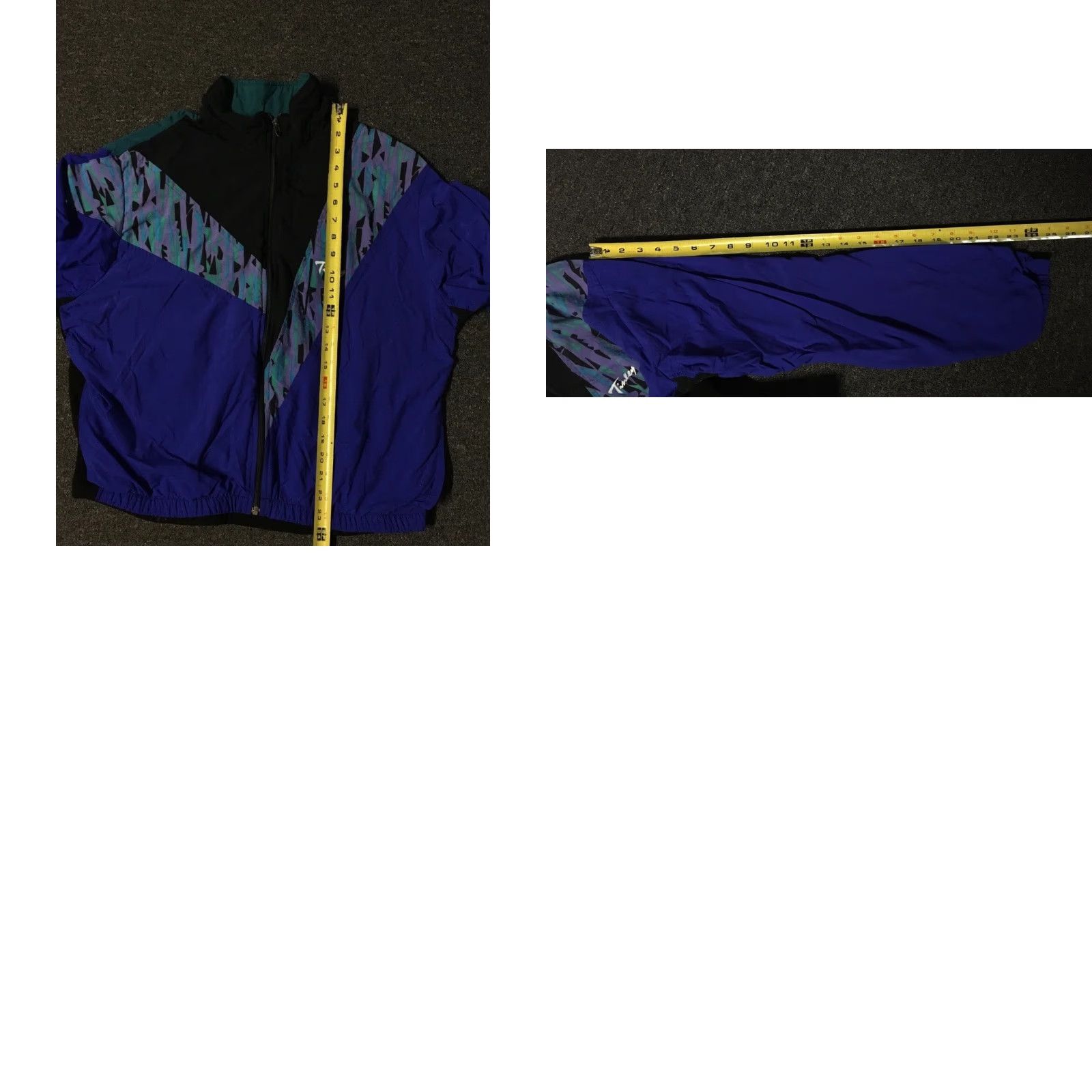 Vintage VINTAGE 80s Tinley Abstract Art Jacket S Boxy Zip Windbreaker Snowboard USA Mens Blue 90s Vaporwave Halloween? Size US S / EU 44-46 / 1 - 9 Thumbnail