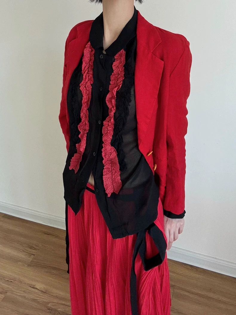 Comme des Garcons Comme des Garcons Red coat Size S / US 4 / IT 40 - 1 Thumbnail