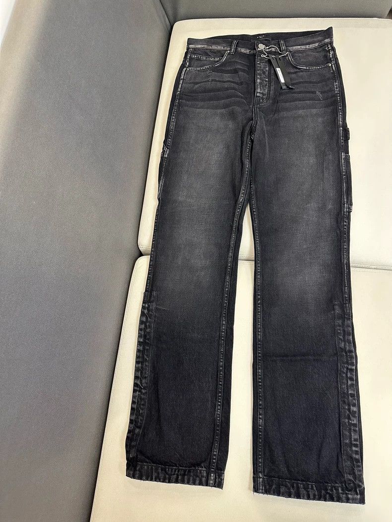 Amiri Amiri Black and gray washed straight loose jeans 2501-Nexta Size US 30 / EU 46 - 1 Thumbnail