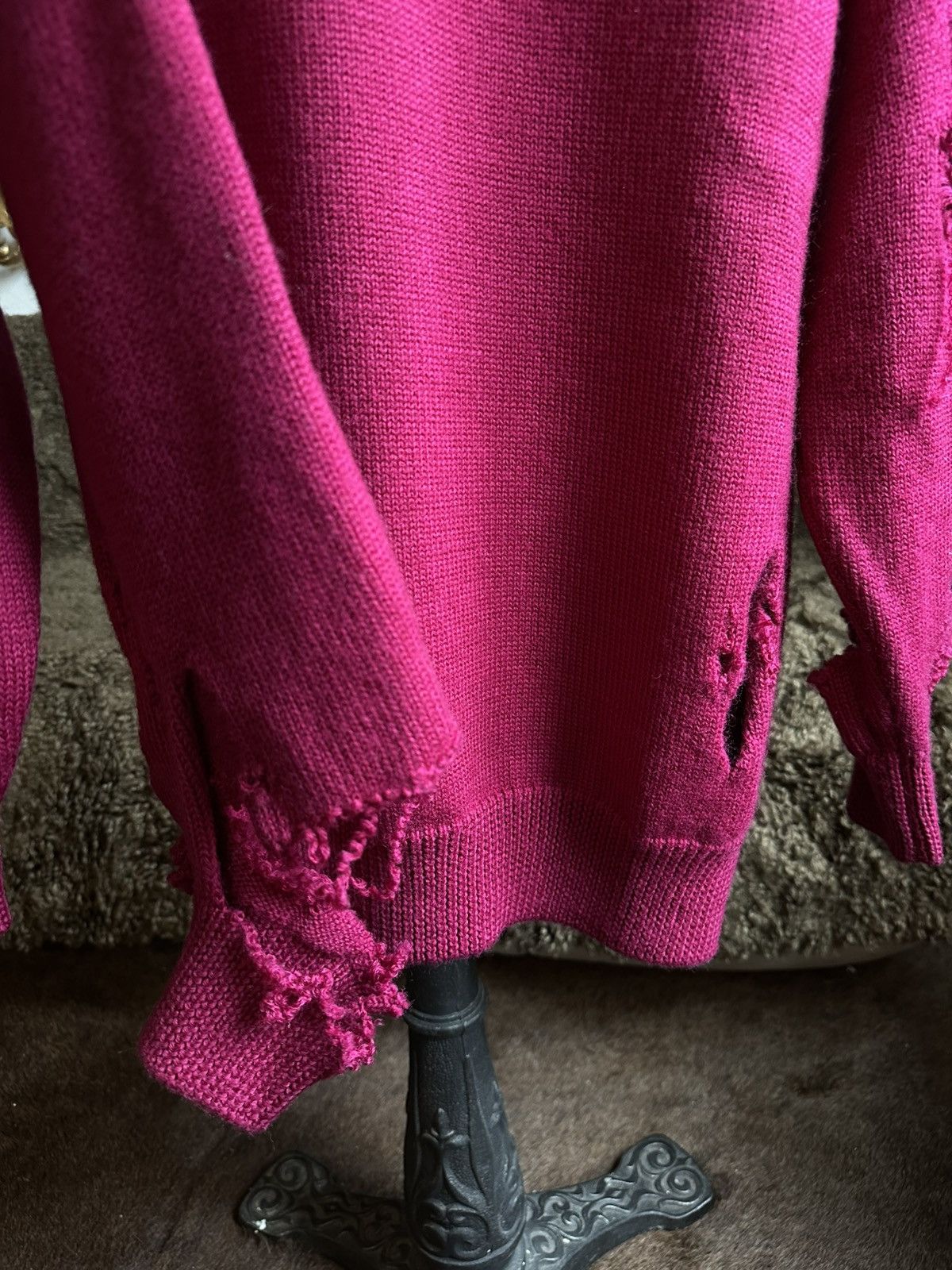 Balenciaga Balenciaga distresed knitwear logo couture Size US S / EU 44-46 / 1 - 5 Thumbnail