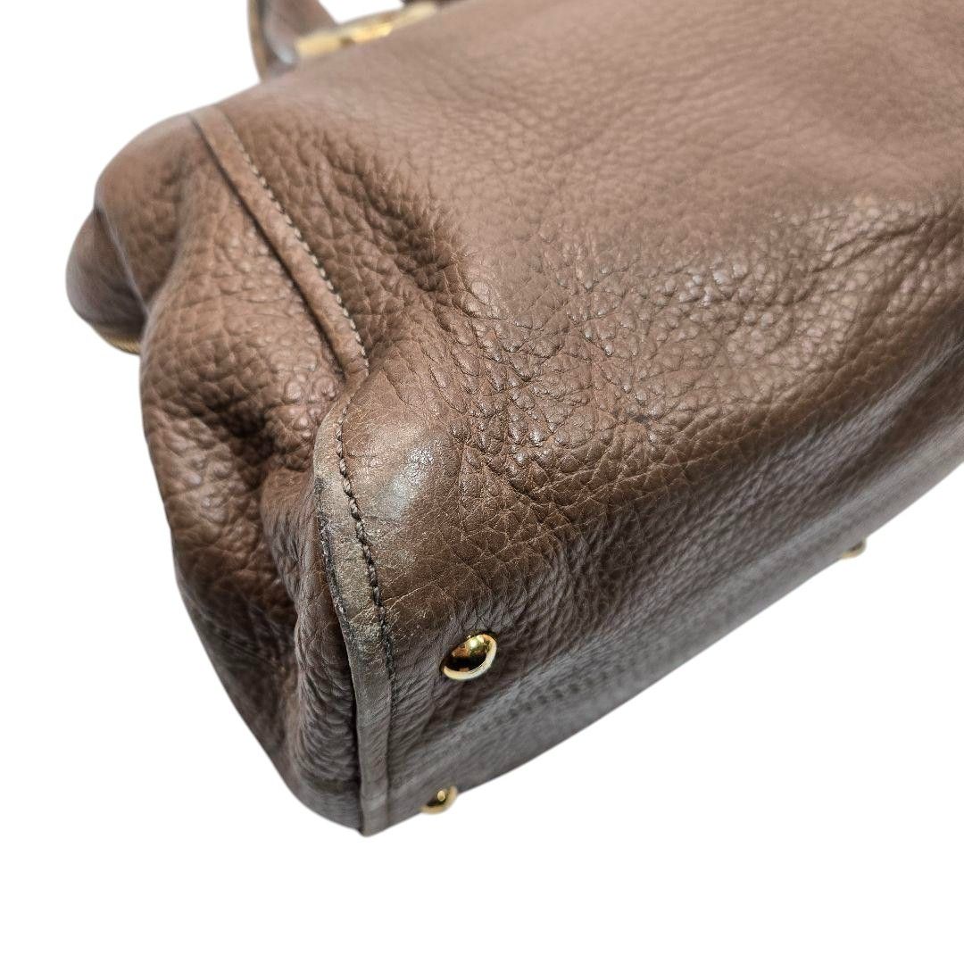 Fendi Fendi - Chameleon Leather Handbag Shoulder Bag FF Gold Size ONE SIZE - 5 Thumbnail
