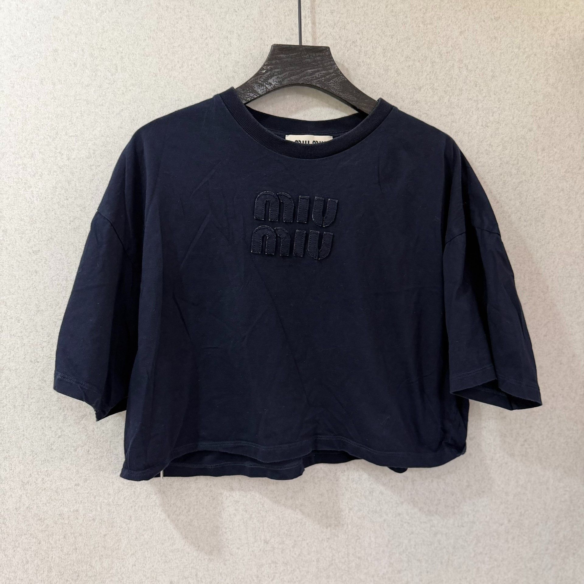 Miu Miu Miu Miu Blue T-Shirt XS Women Size XS / US 0-2 / IT 36-38 - 1 Thumbnail