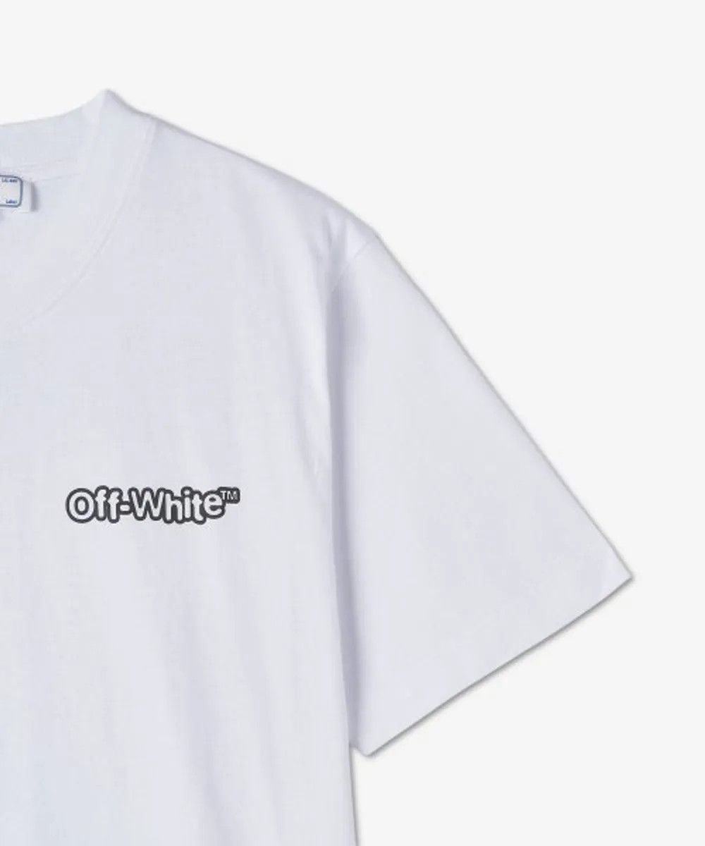 Off-White o1gr1nt0125 Ff Blur Slim S/S T-Shirt in White Size XS / US 0-2 / IT 36-38 - 6 Thumbnail