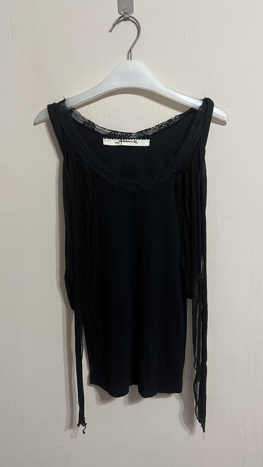 gomme Vintage Gomme Yohji Yamamoto Tank top with silk wings Size S / US 4 / IT 40 - 2 Thumbnail