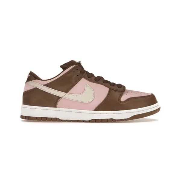 image of Nike Sb Dunk Low Stussy Cherry Shoes in Shy Pink/Vanilla, Men's (Size 9)