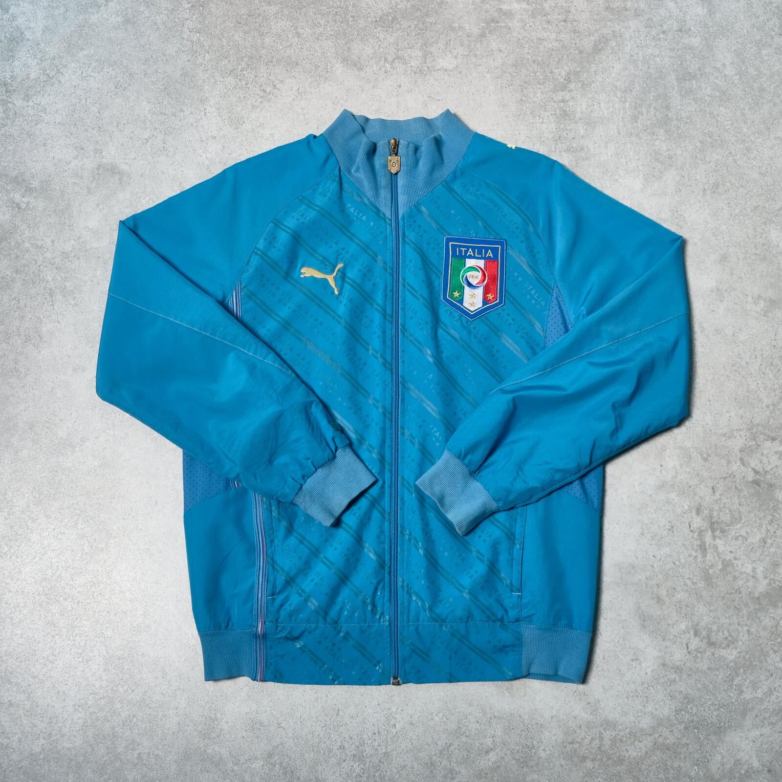 Nike 2009/10 Italy Track Football Jacket Puma (M/L) Size US M / EU 48-50 / 2 - 1 Thumbnail